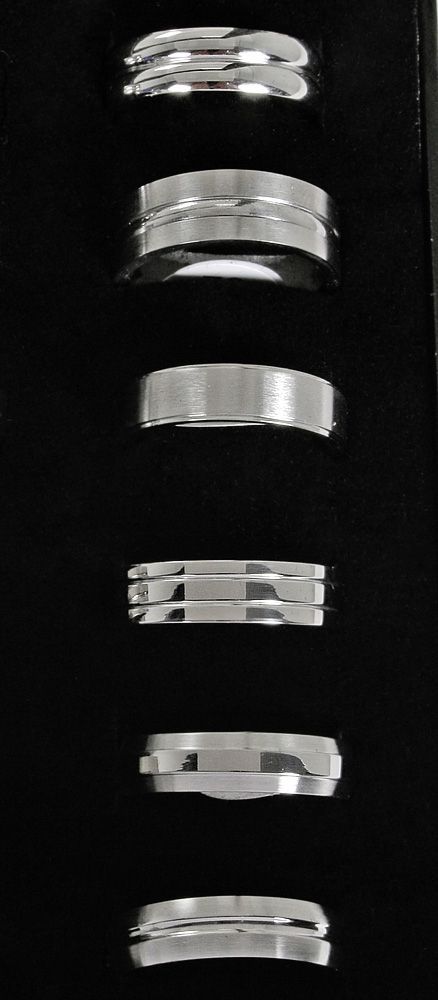 Unisex-Ring aus Edelstahl Gr. 70