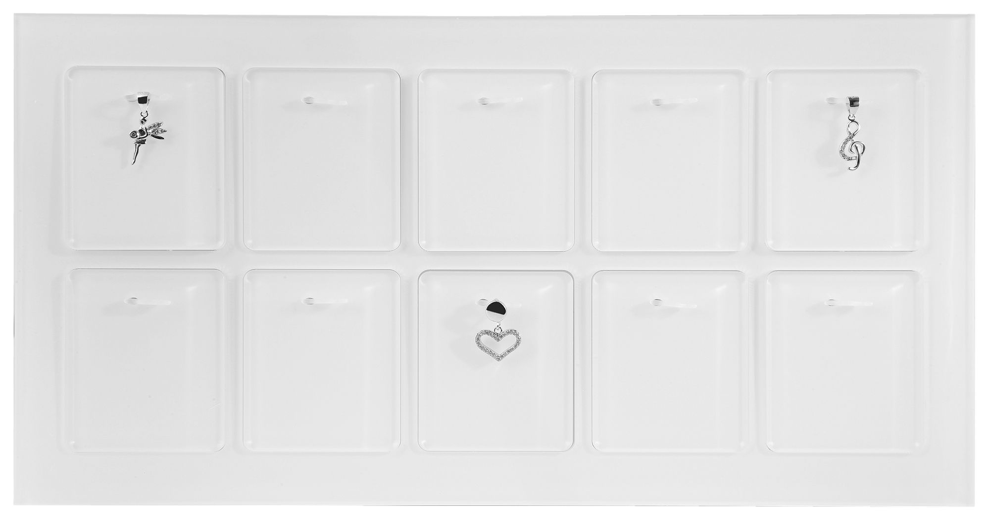 Schmuckdisplay für 10 Anhänger (Dekoserie Glossy)