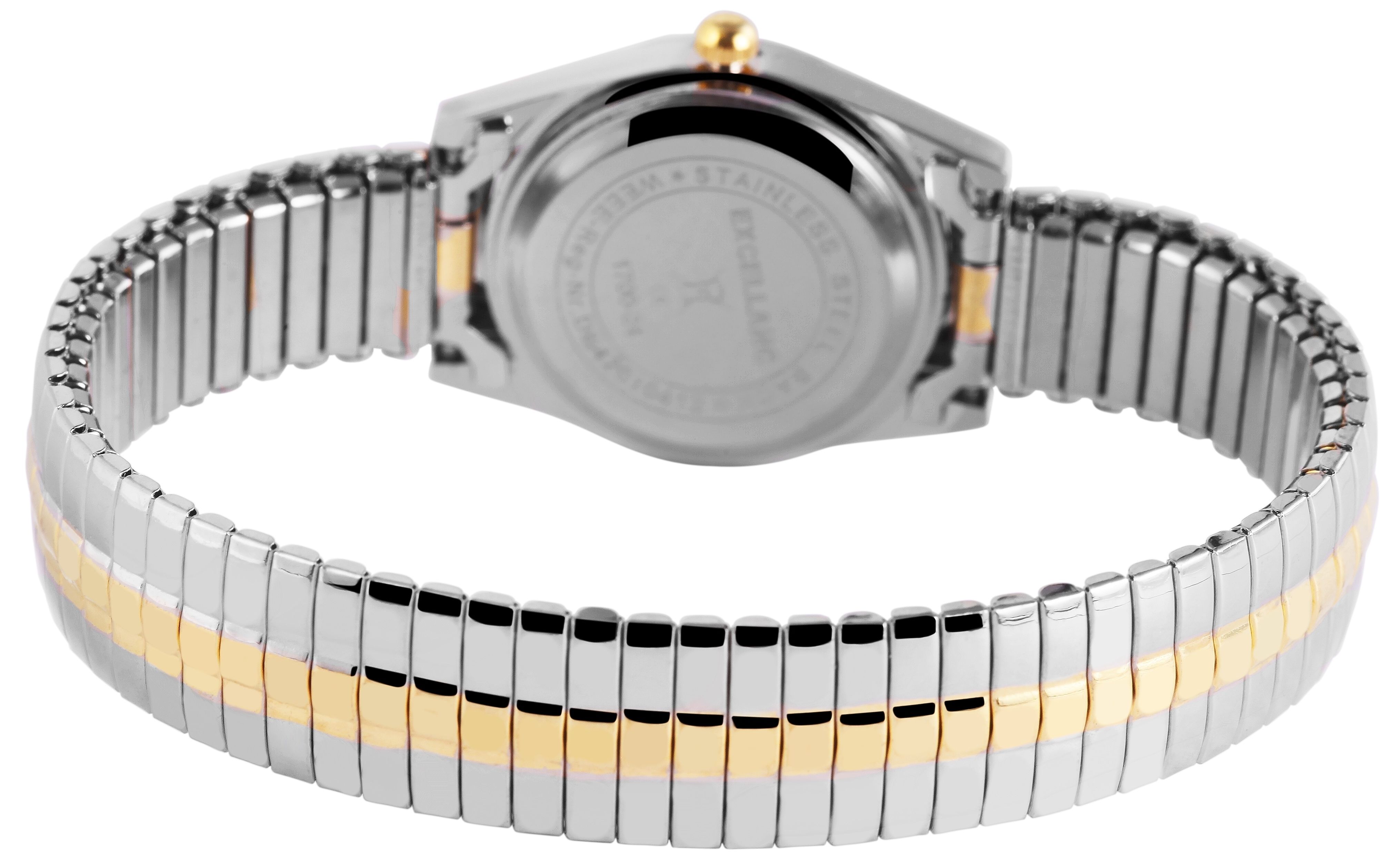 Excellanc Damenuhr mit Edelstahlzugband