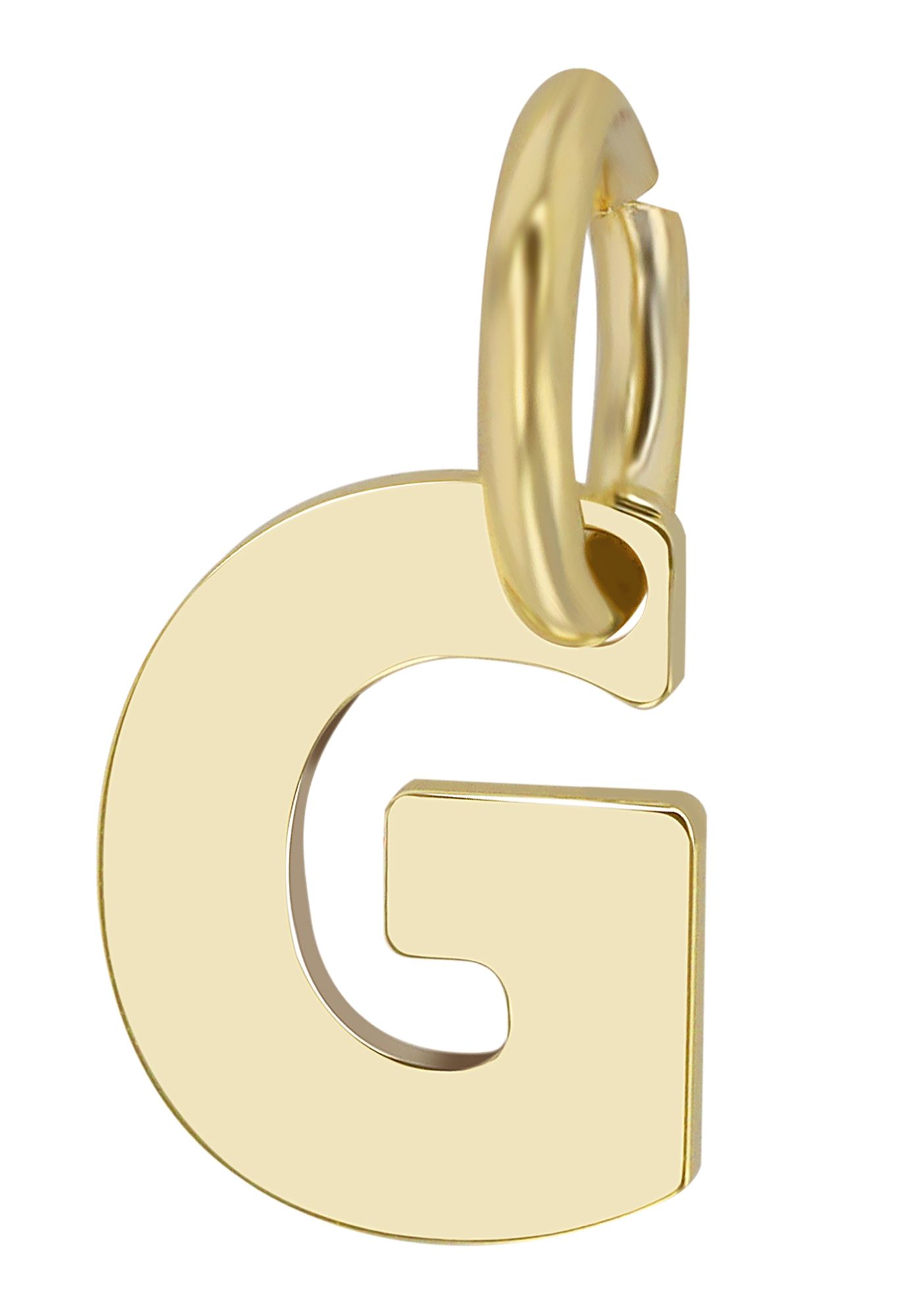 375/- Gold Anhänger "Golden Initials - G" ohne Kette, Buchstaben, Initialien, 9 Karat, Gelbgold