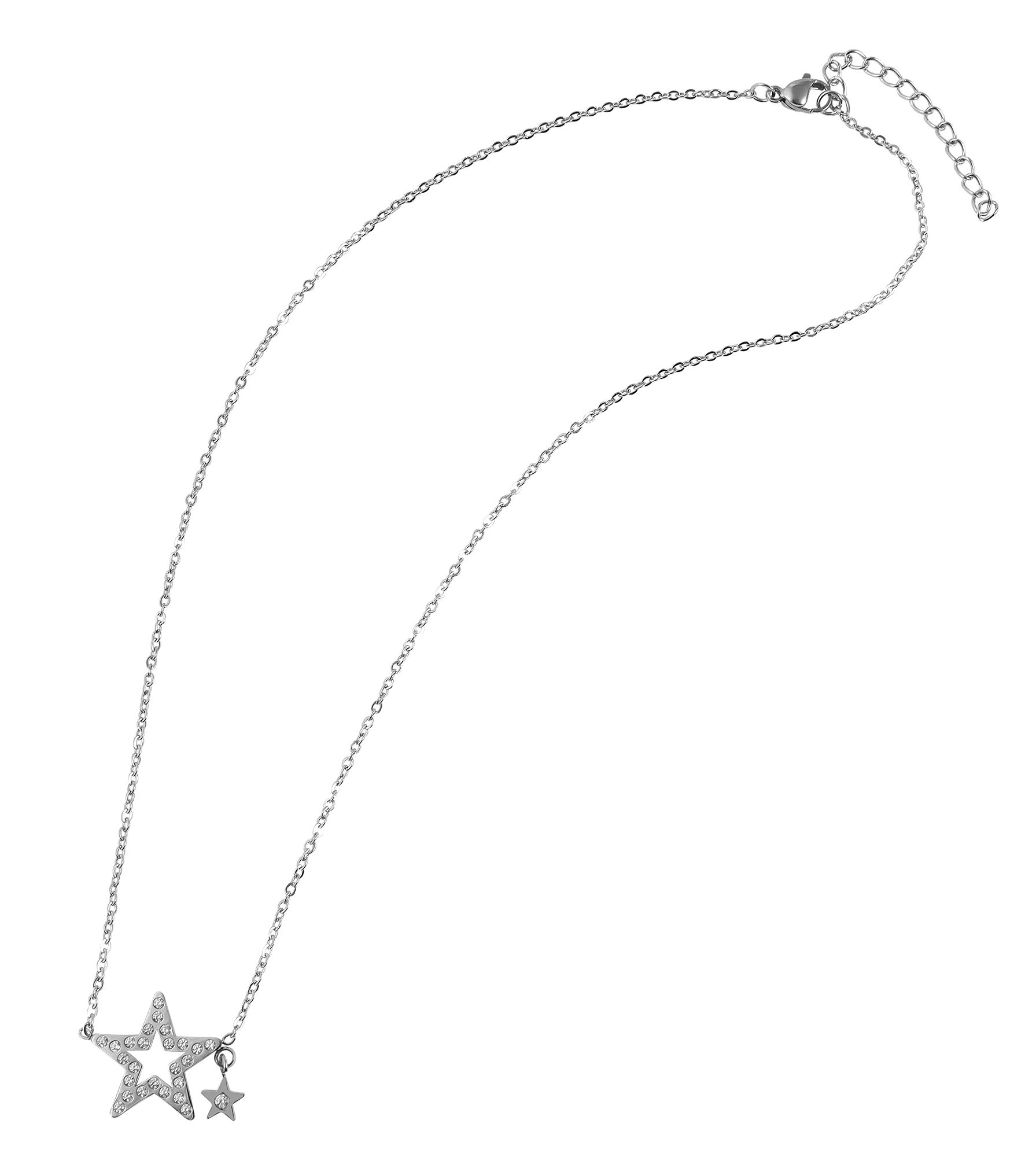 "Danica" Stern Anhänger mit Edelstahlkette 42 + 5 cm