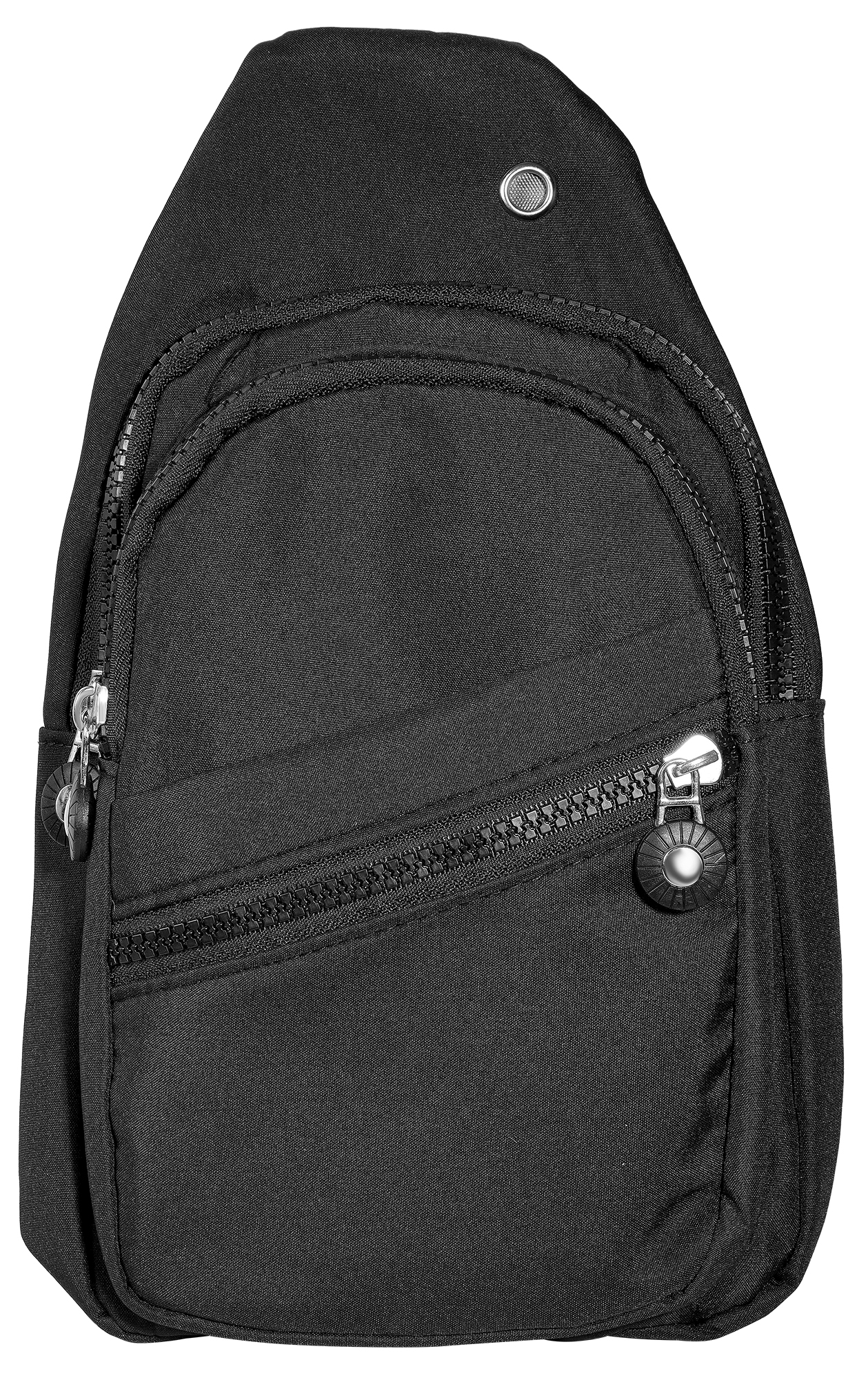 Brusttasche/ Cross Body Bag, Textil mit verstellbarem Gurt, 4 Stück/Pack, schwarz