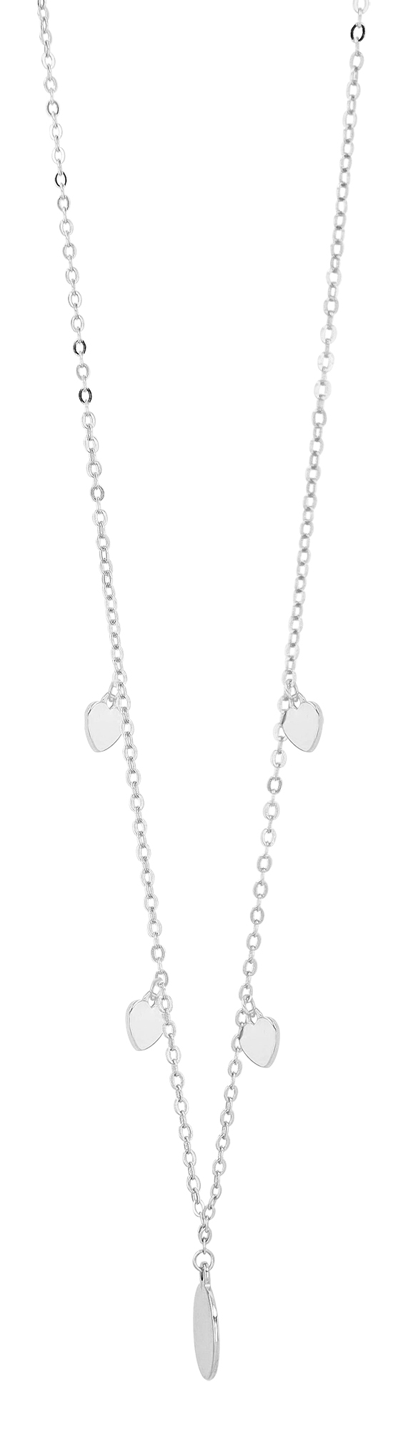 "Insi" 925/- Echt Silber Kette mit Anhänger, rhodiniert, Gravurplatte