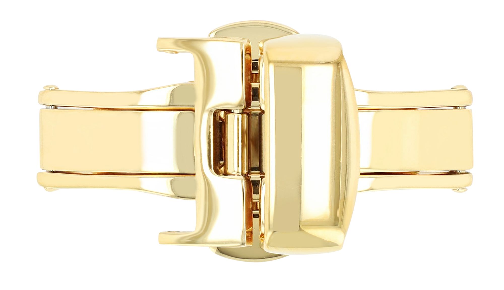 Butterflyschließe, Edelstahl, Schließenanstoß: 14 mm, goldfarben