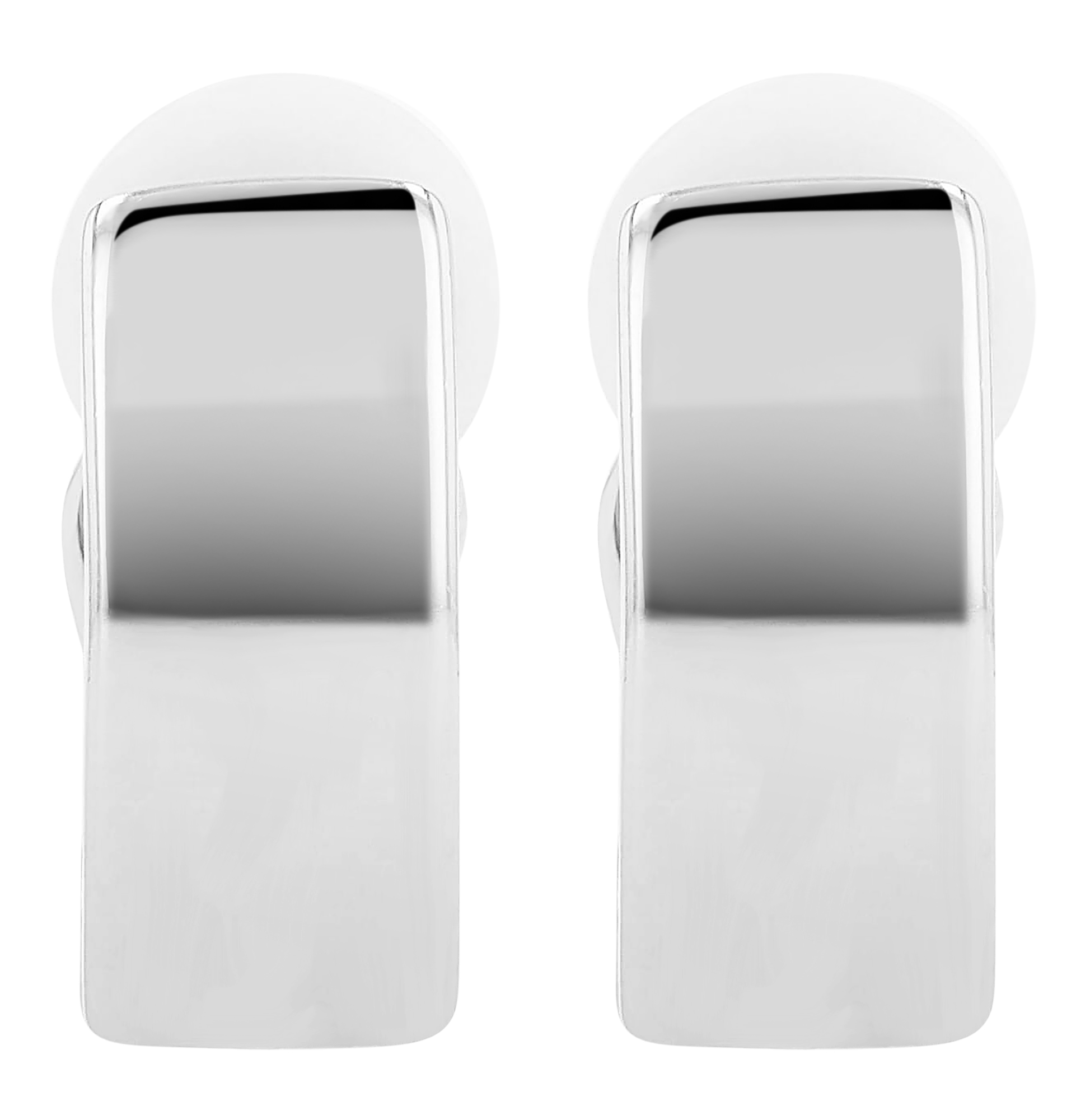 "Achoura" 925/- Echt Silber Ohrstecker mit Ohrclip, silberfarben rhodiniert
