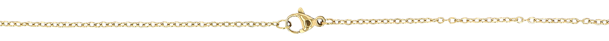 "Hand der Fatima" Edelstahlkette mit Anhänger, 45 cm, goldfarben