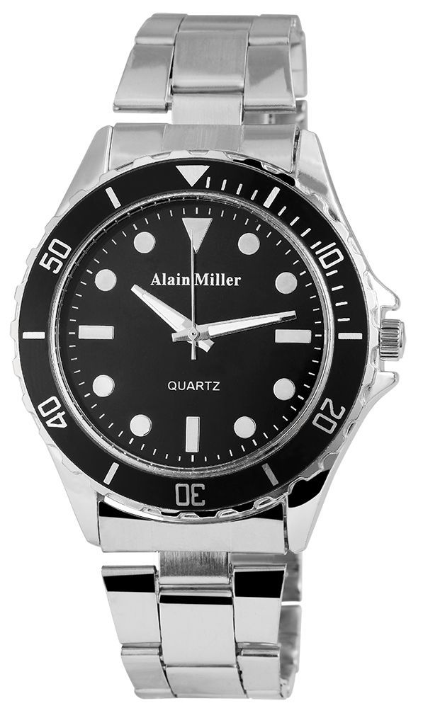 Alain Miller Herrenuhr mit Edelstahlarmband