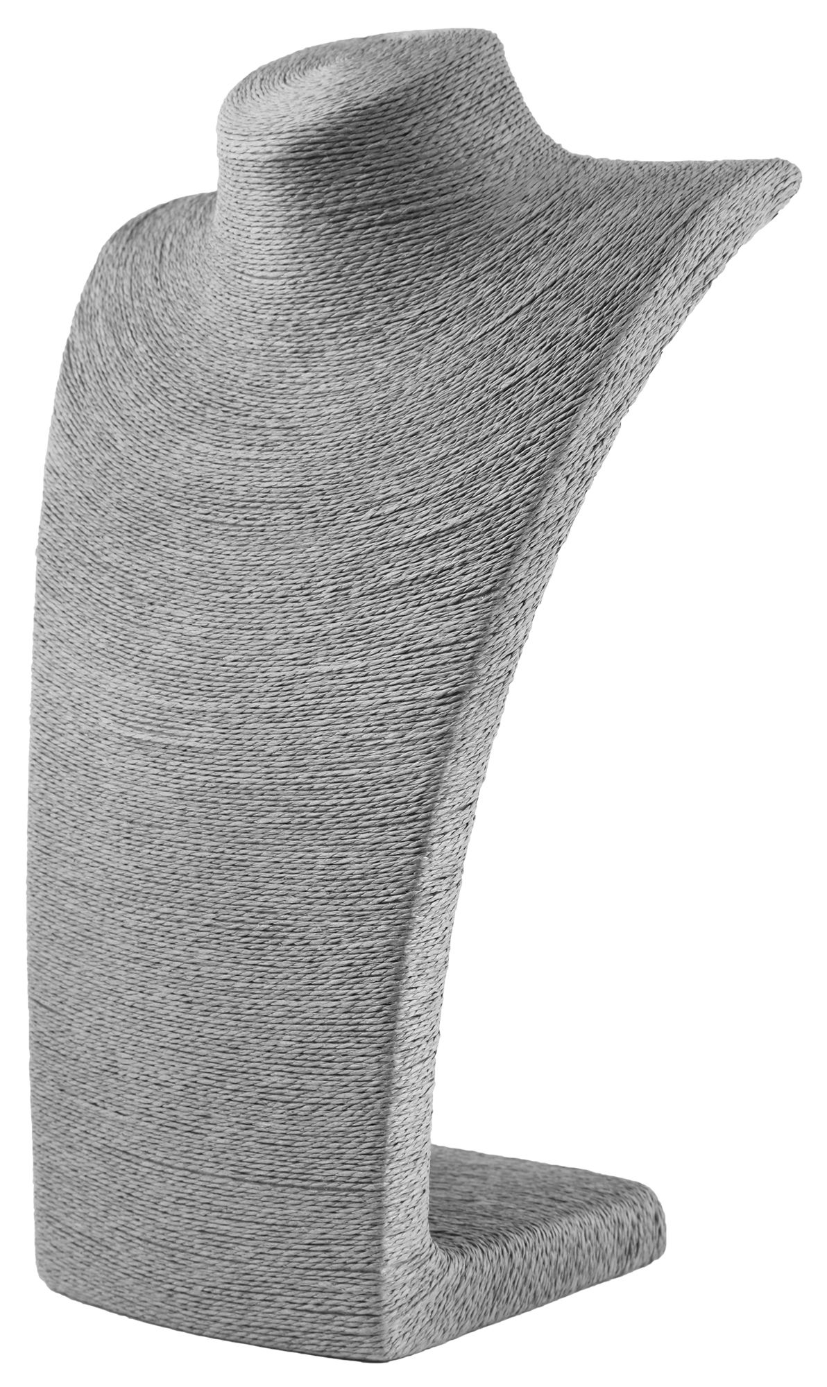 Büste, Bastfaser, grau, 36 cm x 23 cm
