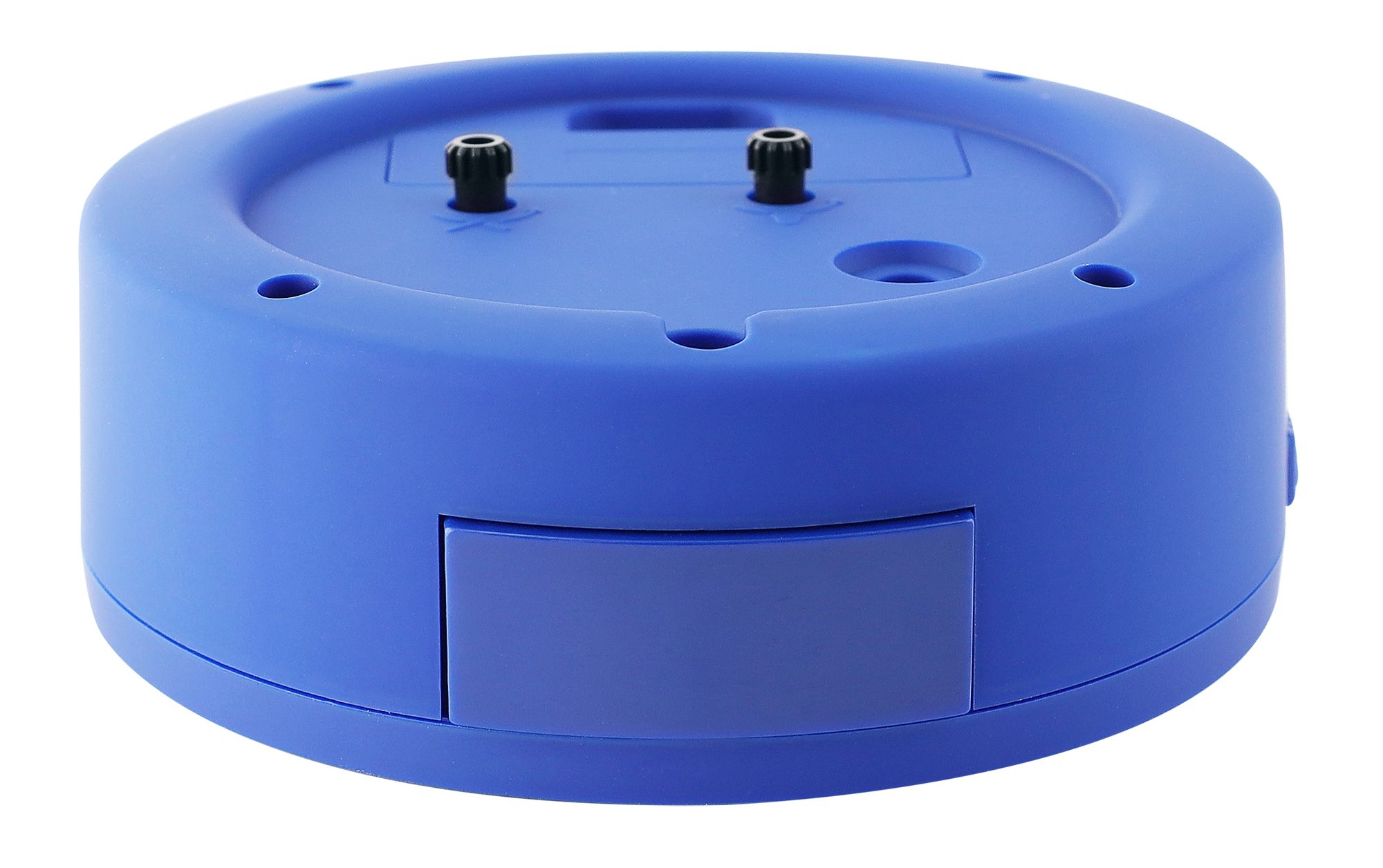 Atlanta Quarzwecker, schleichende Sekunde, Weckwiederholung, Licht, ansteigendes Wecksignal, blau ø 12 cm