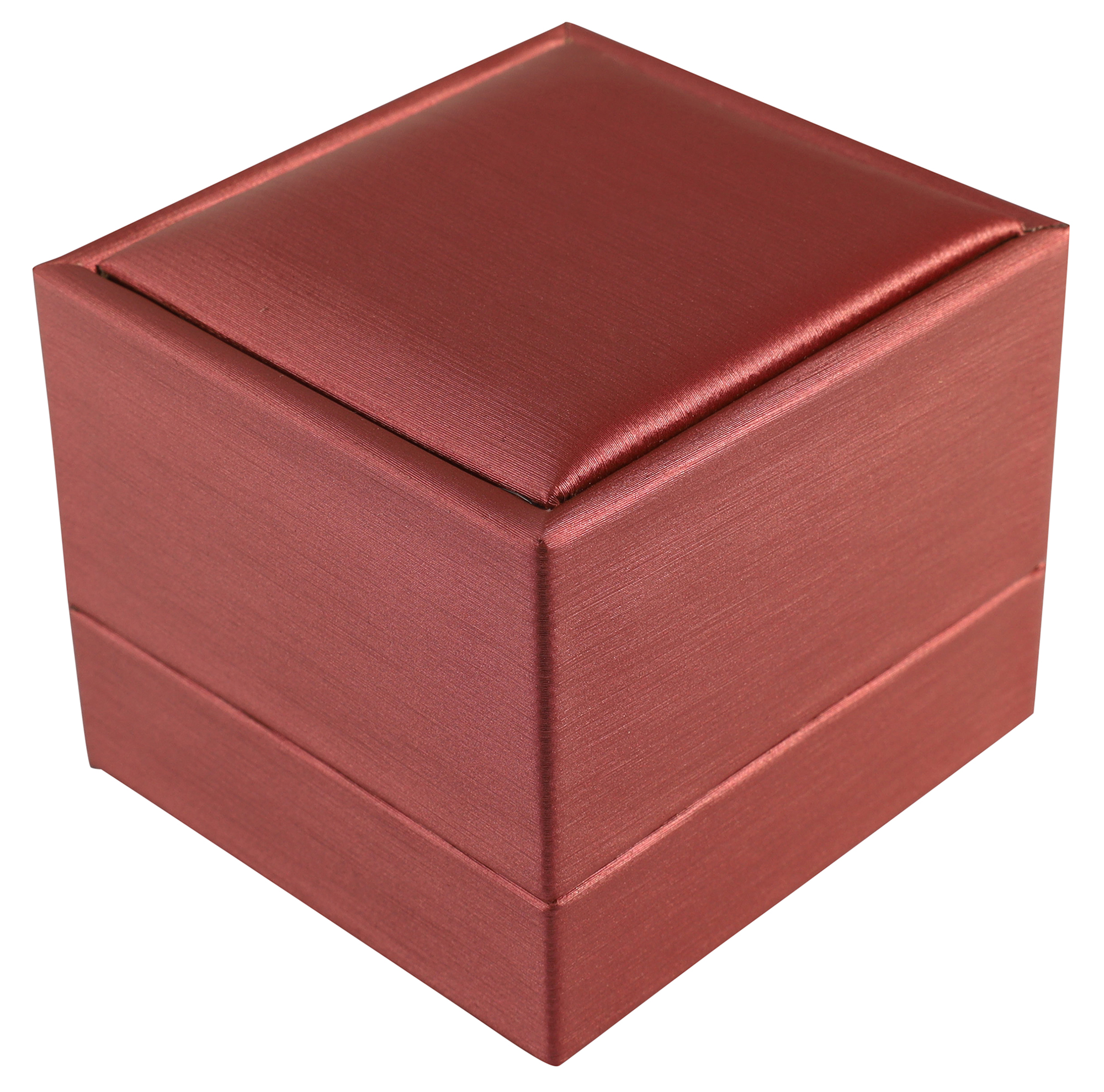 Schmuckbox (Ring) 6 x 6,5 cm, Kunststoff, rot, VE10
