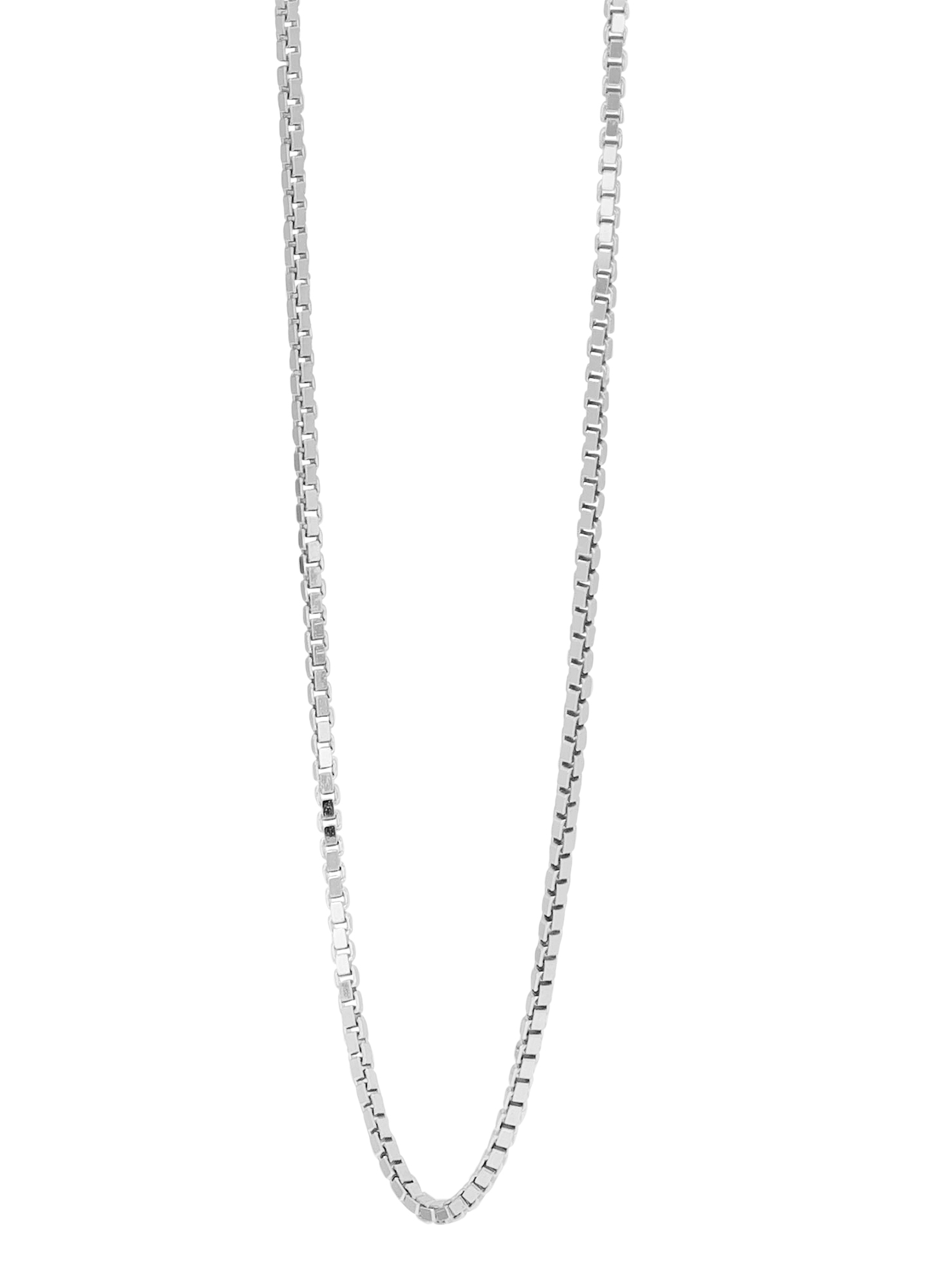 "Vane" 925/- Echt Silber rhodiniert, Veneziakette, 40 cm / 1 mm