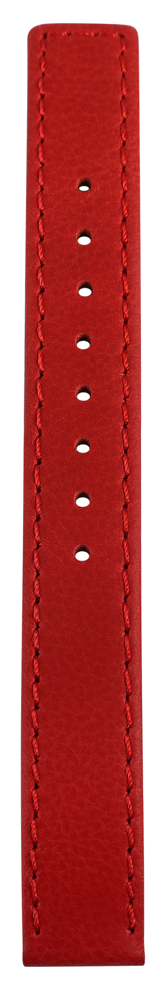 Echtleder-Uhrenarmband "super-soft", rot, Naht, 10 mm