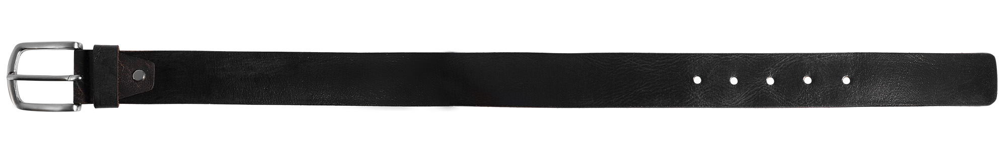 Leonardo Verrelli Echtleder (Full-Grain) Gürtel, schwarz, kürzbar, 110 cm
