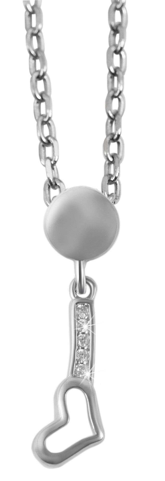 925/- Echt Silber Schmuckset "Brenika"mit Ohrringen und Anhänger, 925/rhodiniert