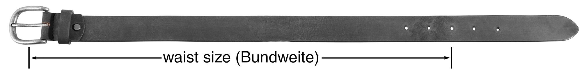 Leonardo Verrelli Echt Leder Gürtel, Länge 105 cm