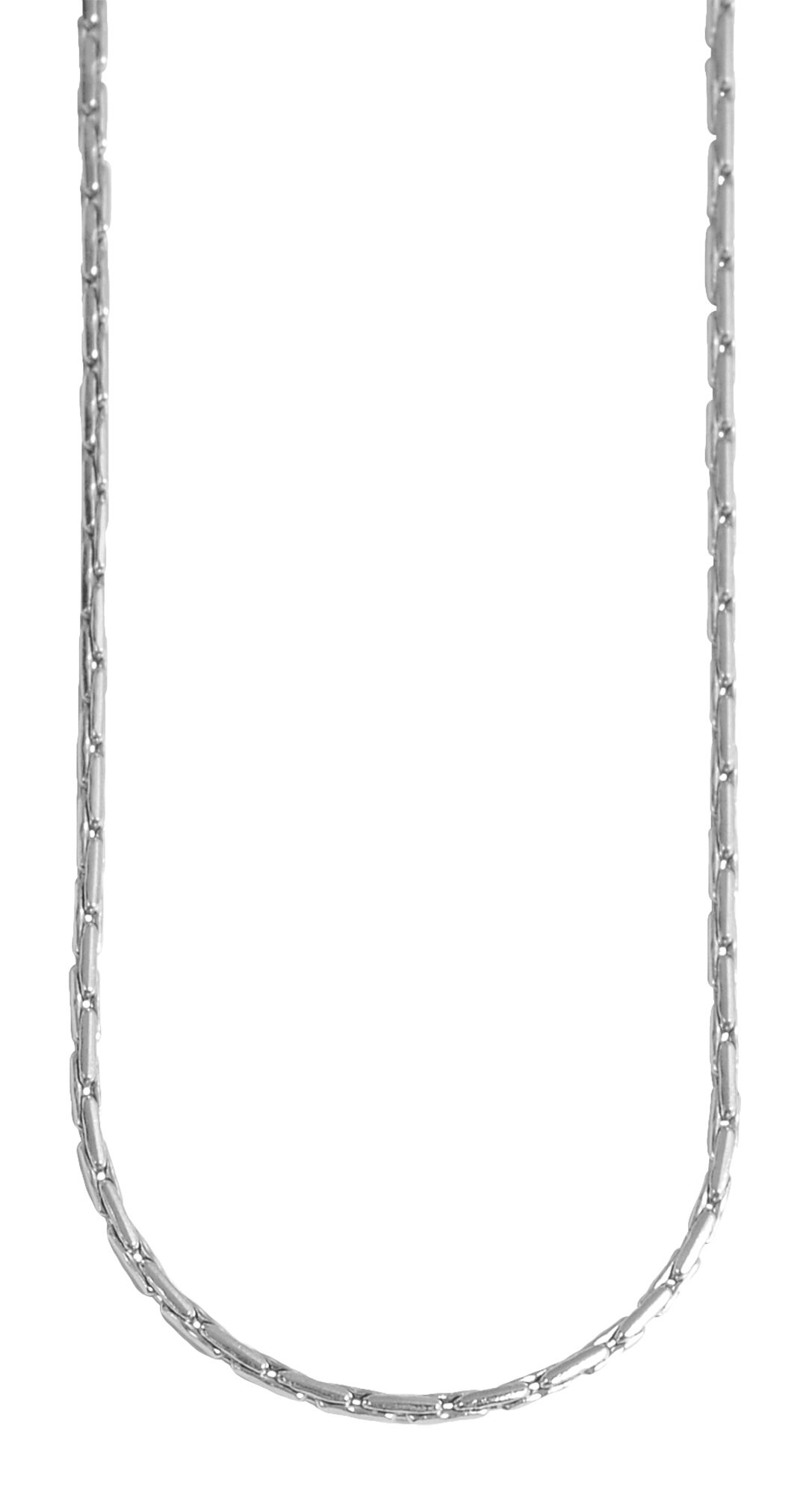 "Asel" Ankerkette rund, Edelstahl, silberfarben, 43 cm/ 1mm