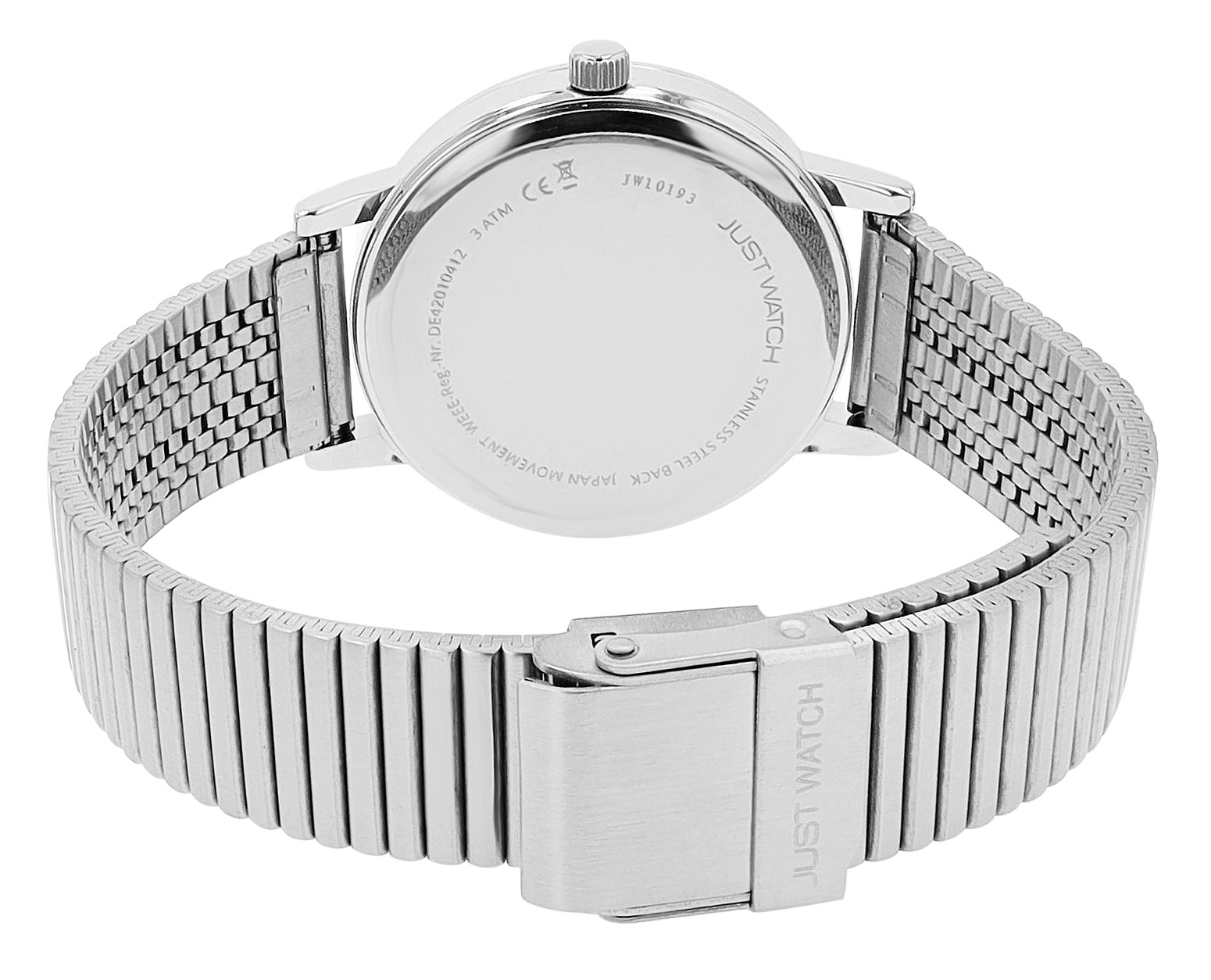 Just Watch Damenuhr mit Edelstahlarmband, silberfarben