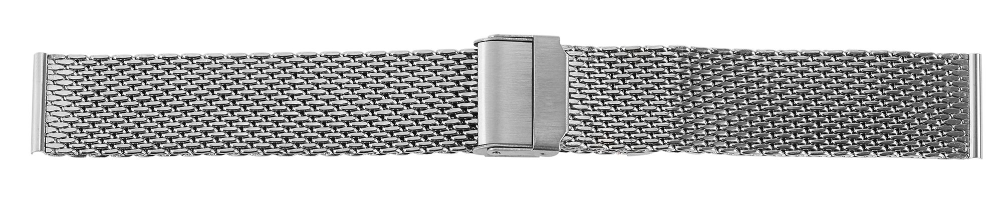 Milanese-Uhrenarmband, silberfarben, 18 mm