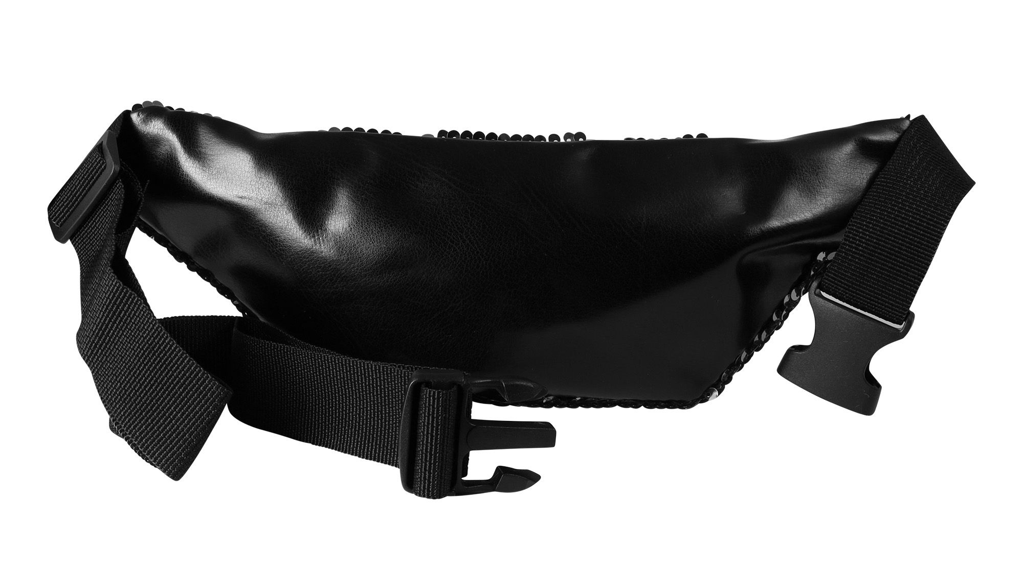 Gürteltasche mit silberfarben Pailetten