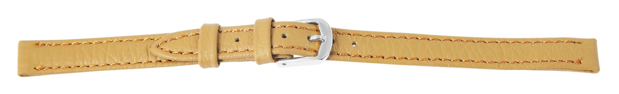 Basic Echtleder Armband in hellbraun, glatt, flach, 10 mm