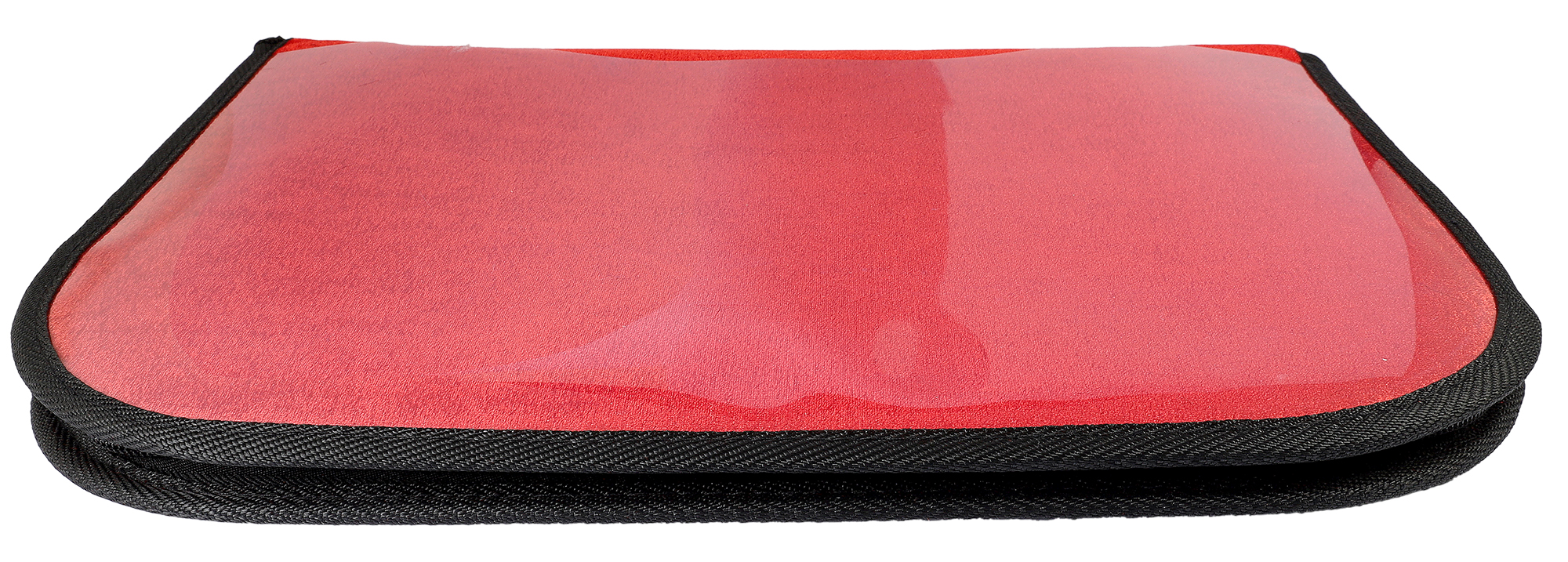 Uhrenmappe für 20 Uhren, rot/ schwarz (ohne Deko), Maße: 40 x 28,5 x 2 cm
