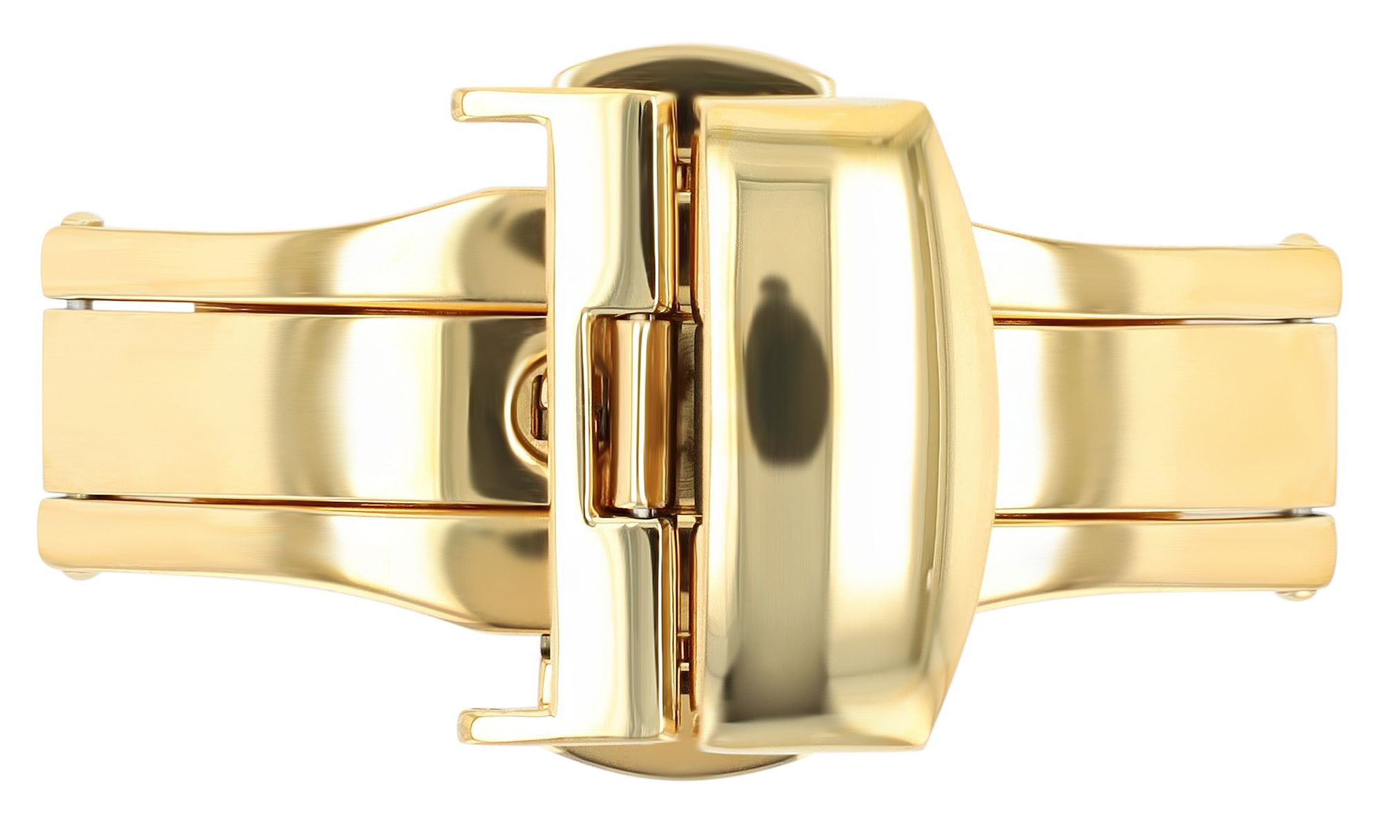Butterflyschließe, Edelstahl, Schließenanstoß: 18 mm, goldfarben