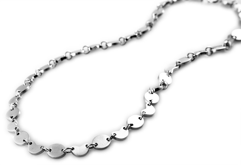 Akzent Edelstahl Damen Ankerkette, Länge: 0 cm / Stärke: 0 mm