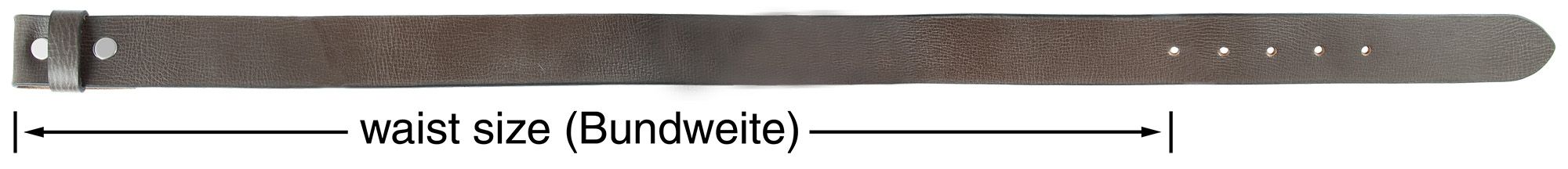Leonardo Verrelli Echt Leder Gürtel, dunkelbraun, Länge 100 cm