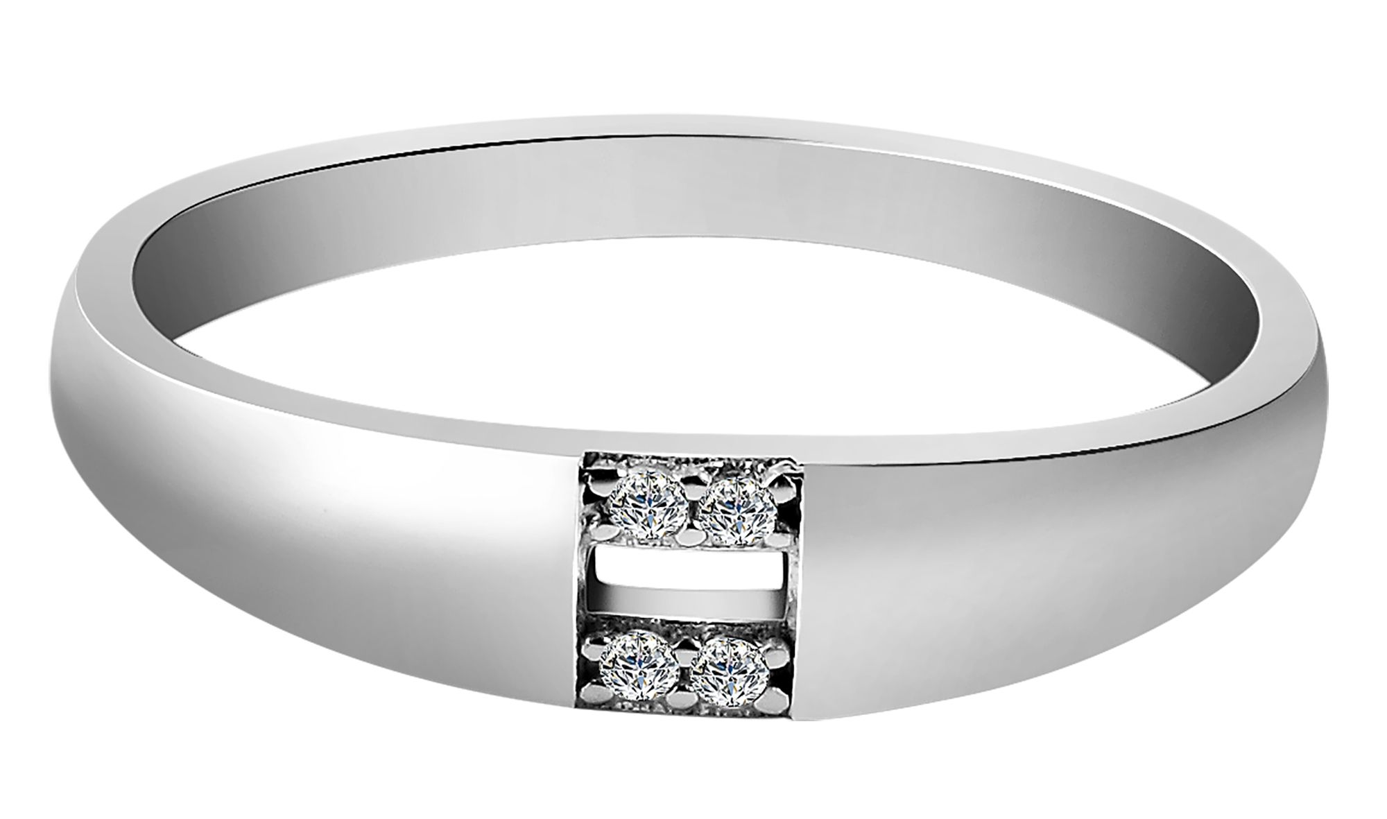 925/- Echt Silber Ring "Jorunn" mit Zirkoniabesatz, 925/rhodiniert, Gr. 48