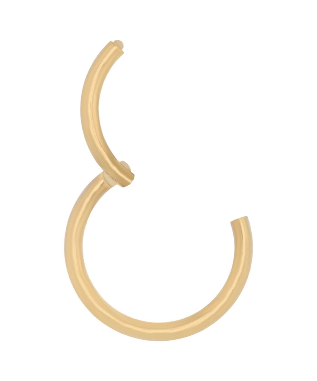 "Isabi" Nasenpiercing aus Edelstahl, goldfarbig, Stärke 1,2 mm / Ø 10 mm