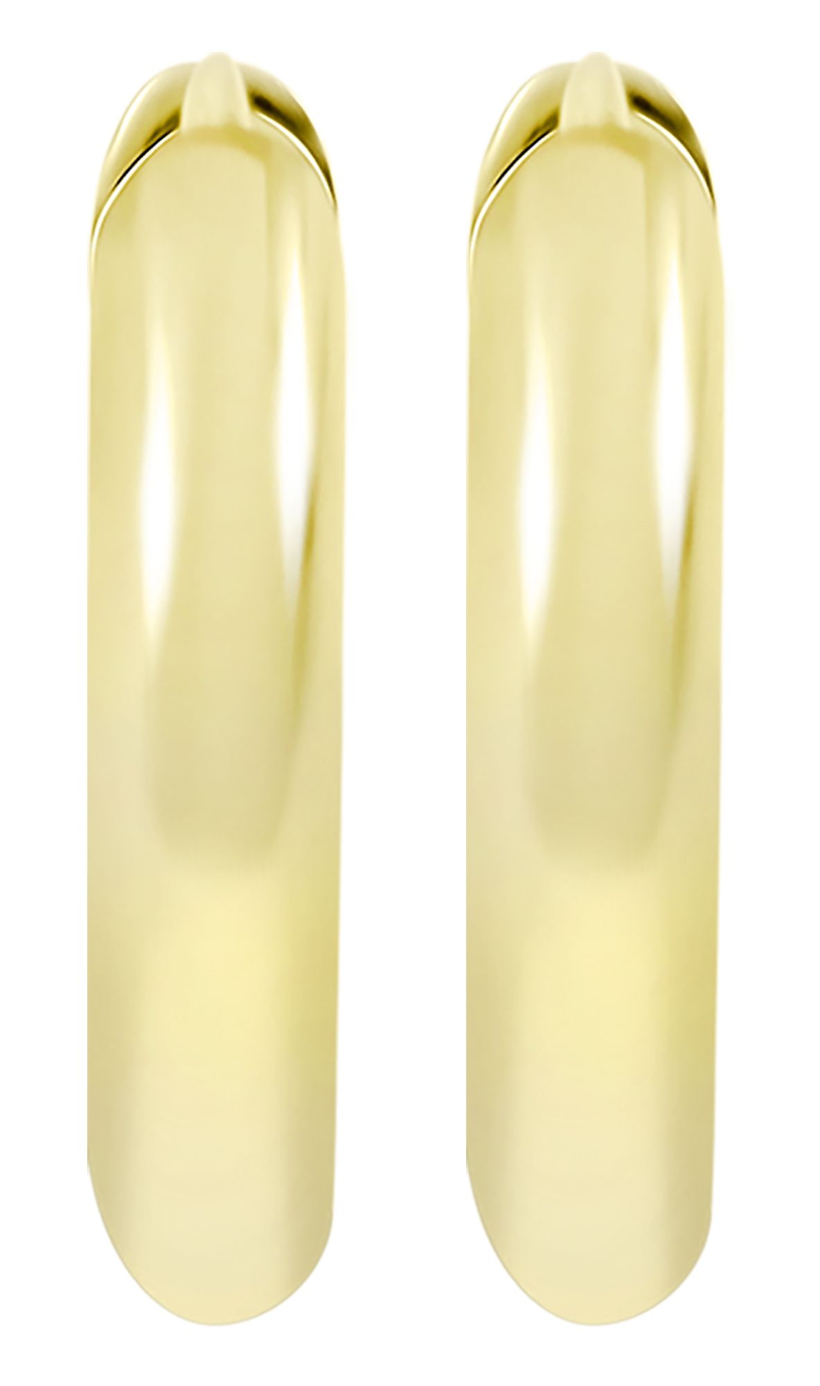 585/- Gold "Carin" Klapp-Creolen, Gelbgold, 14 Karat
