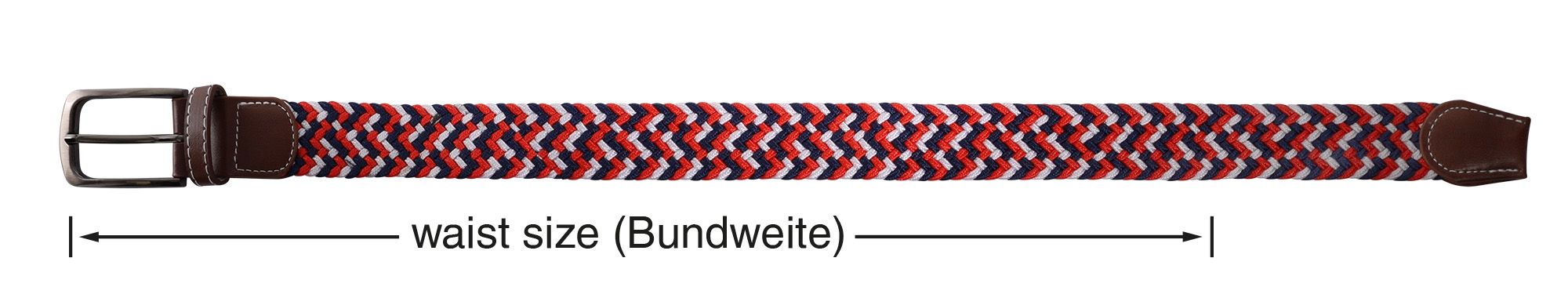 maritimer Flechtgürtel aus Textil Gr 100 (S)