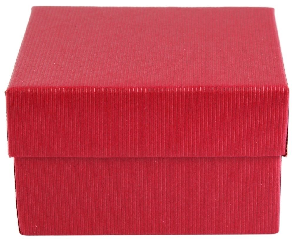 Uhrenbox, Pappe, rot, VE12 (8 cm x 8,5 cm x 5,5 cm)
