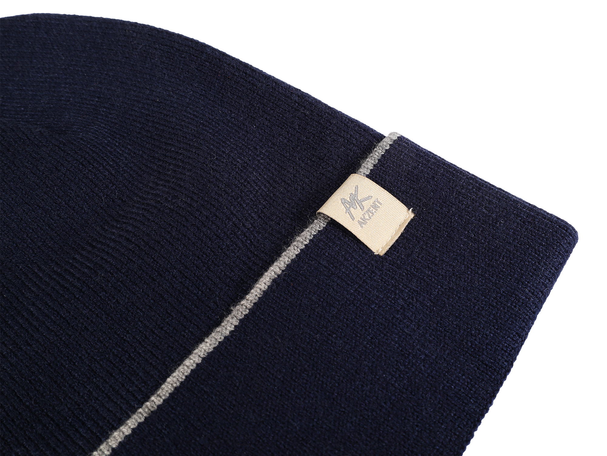 Akzent Strickmütze (mit Umschlag) für Herren, VE-4, dunkelblau