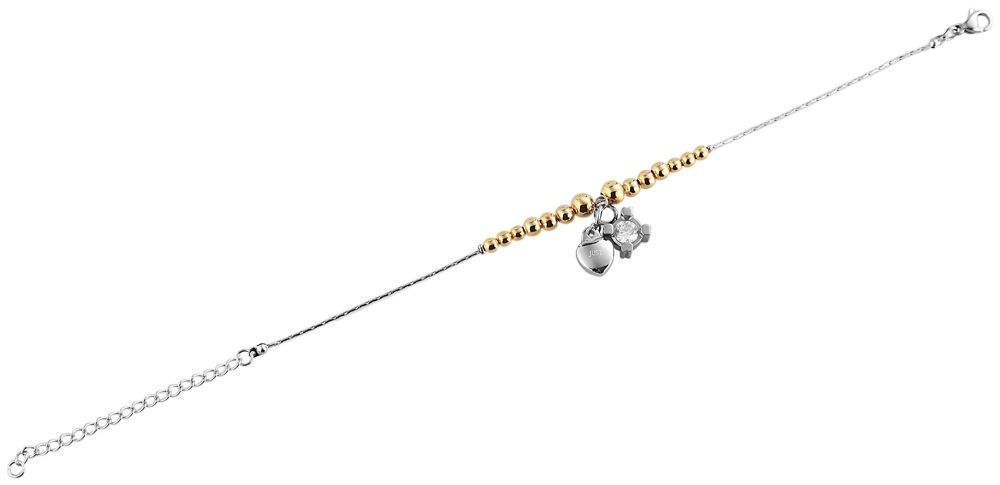 Just Schmuckarmband aus Edelstahl in silberfarbig mit IP Gold-Beschichtung l UVP 19,90 €