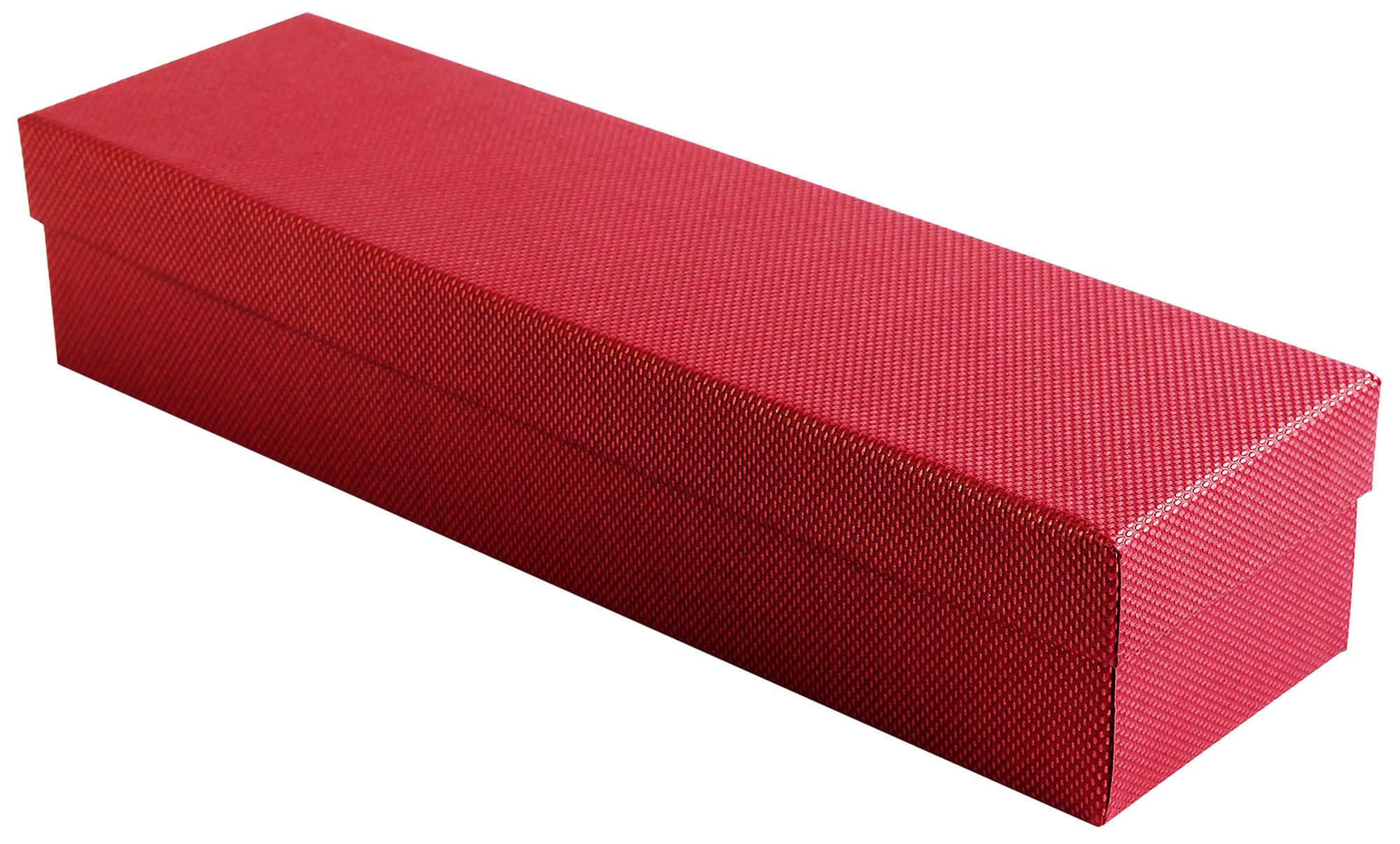 Uhrenbox, Pappe, rot, VE 4, 24 cm x 7 cm x 5 cm