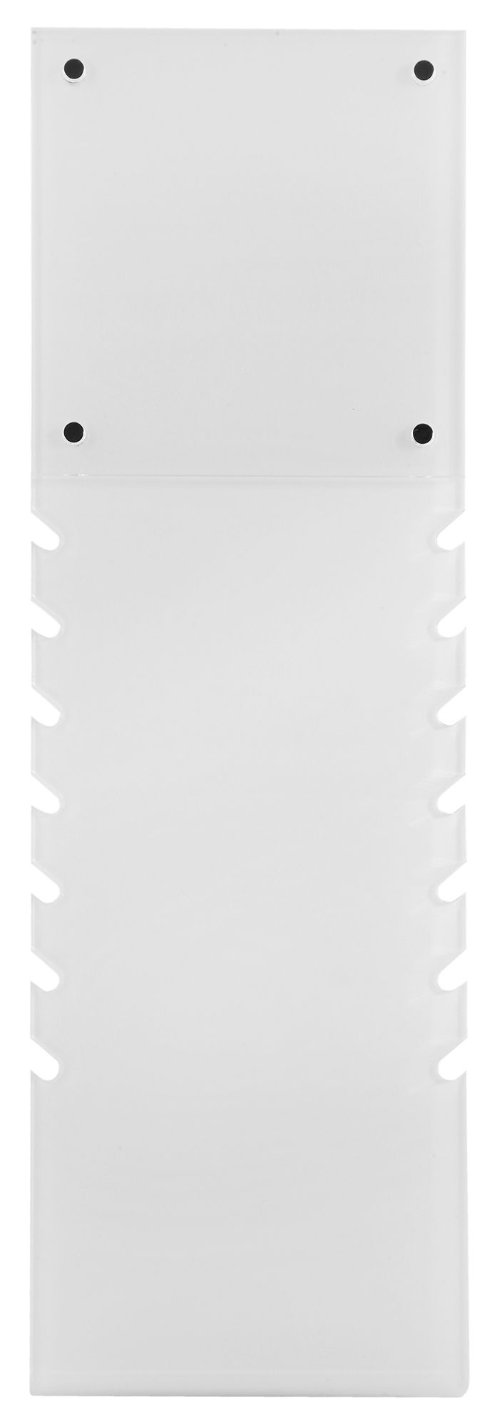 Aufsteller für Ketten, weiß, mit Bild, 25 cm x 10 cm x 8 cm