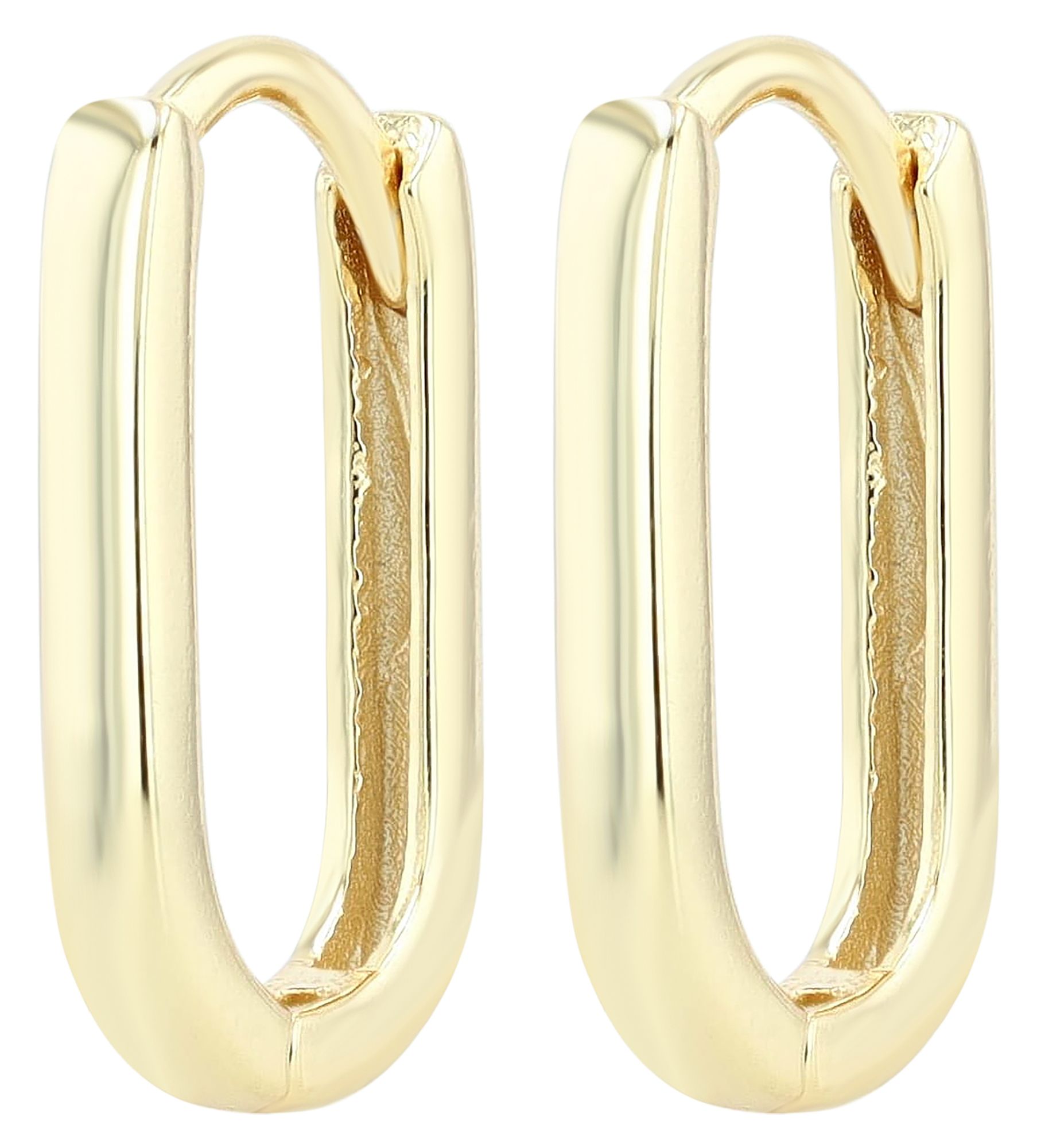 "Avis" 925/- Echt Silber, ovale Creole, vergoldet