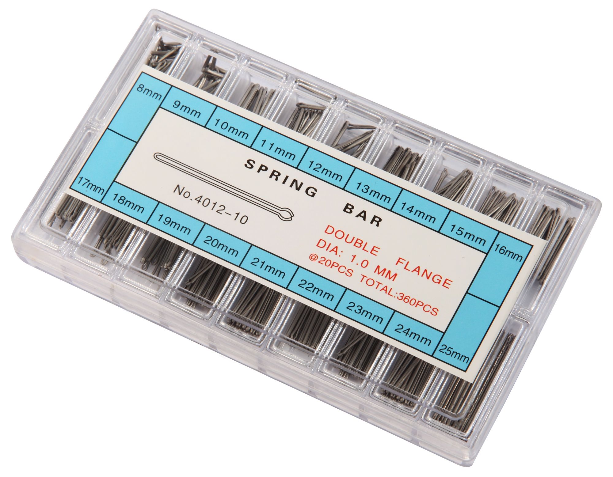 Bandsplinte Sortiment in 18 verschiedenen Größen 8 mm - 25 mm, Ø 1,0 mm