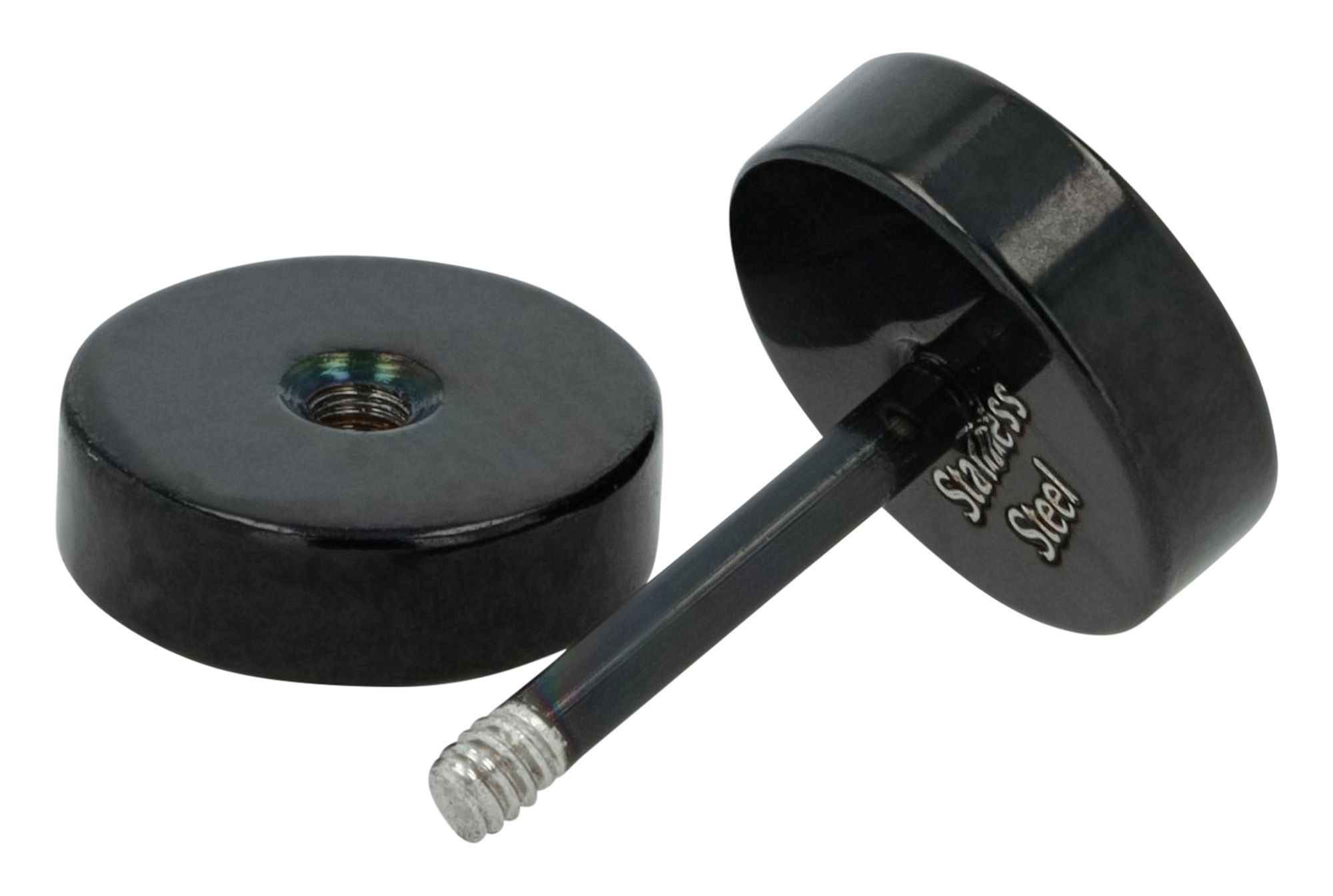 "Cai" Akzent Fake-Plug, Edelstahl, Ø 6 mm