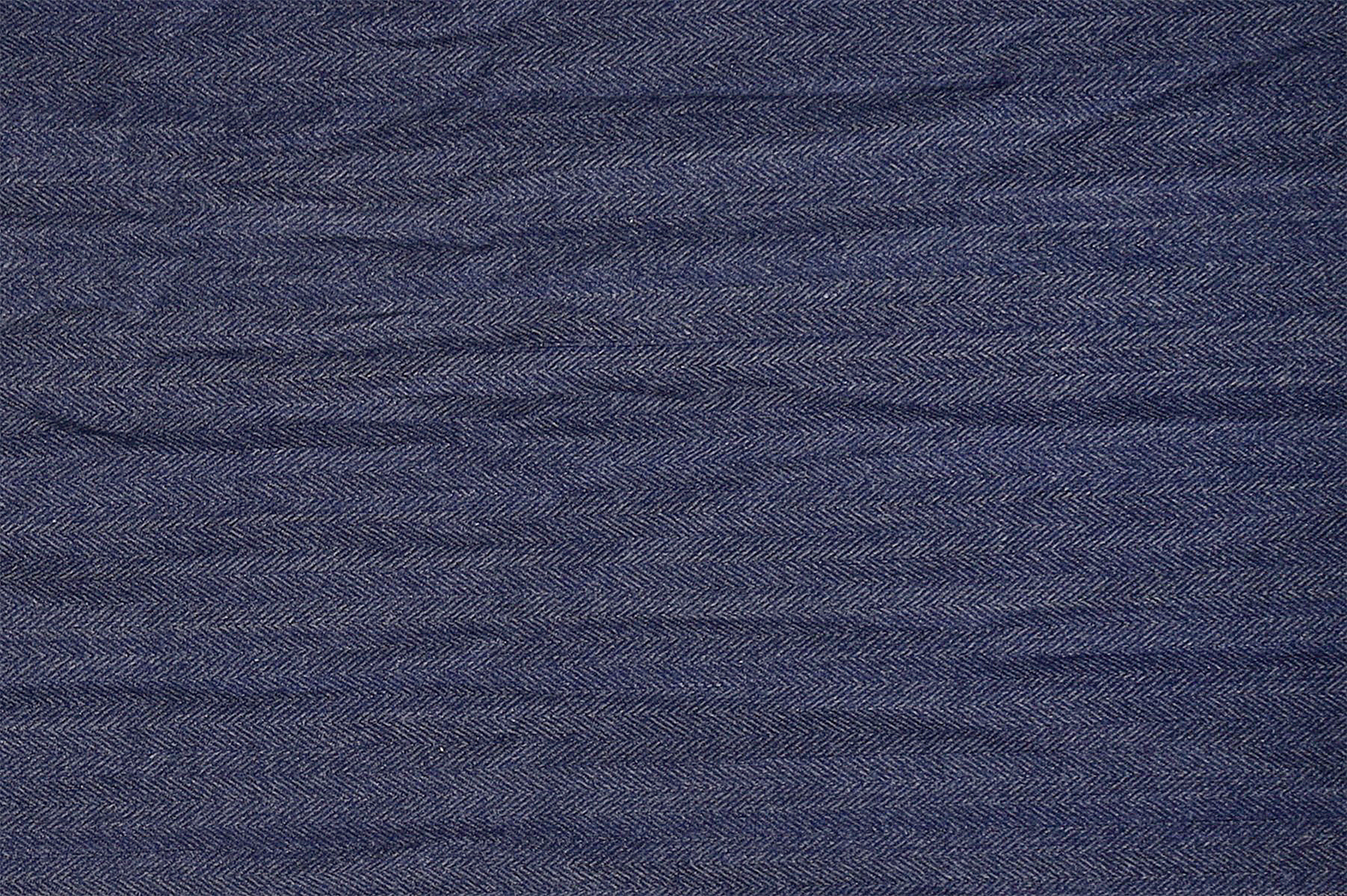 Herren Winterschal, unifarben mit Fischgrätenmuster (blau) 100% Polyester VE 4
