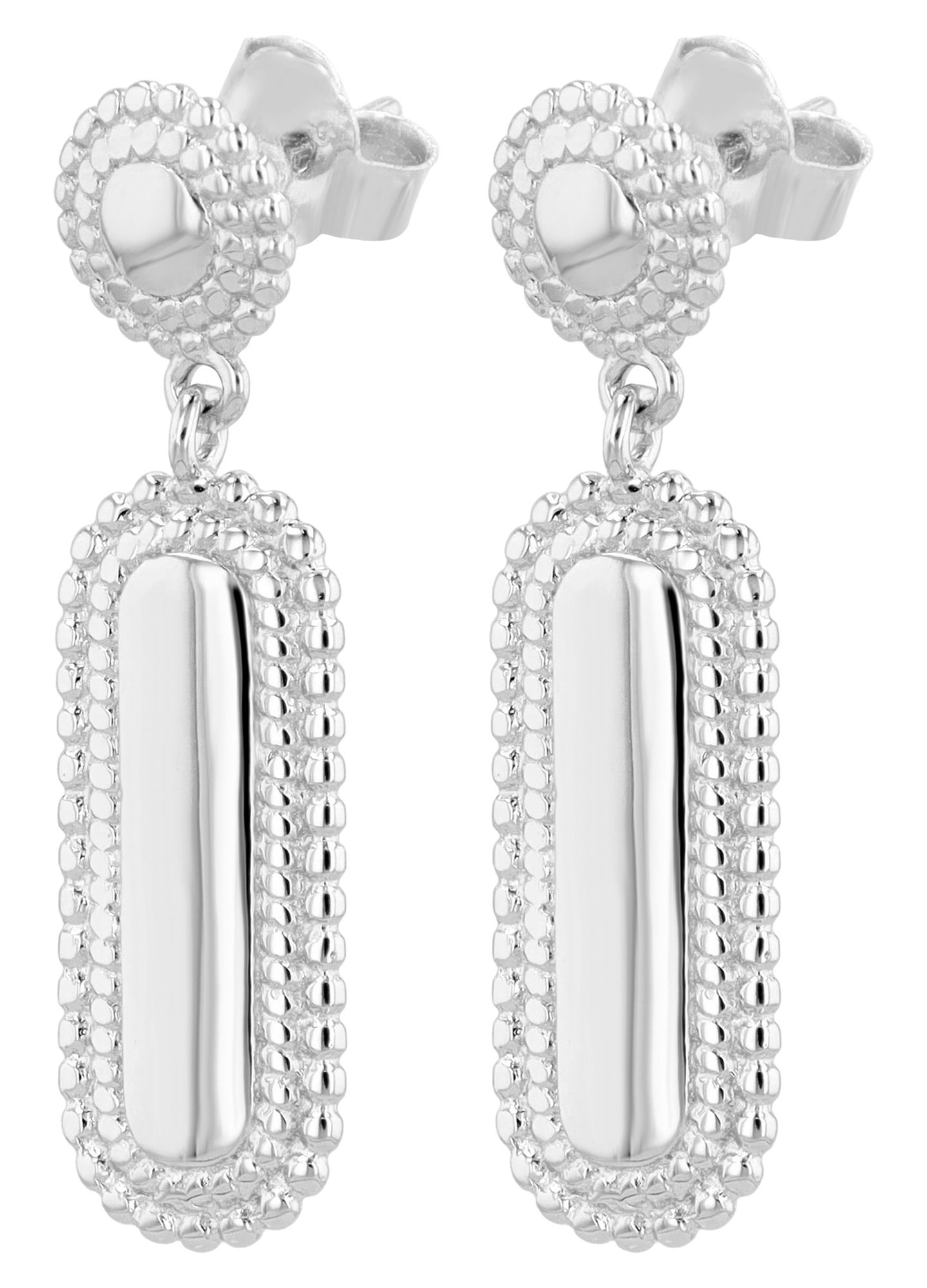 "Kiana" 925/- Echt Silber Ohrhänger, silberfarben rhodiniert