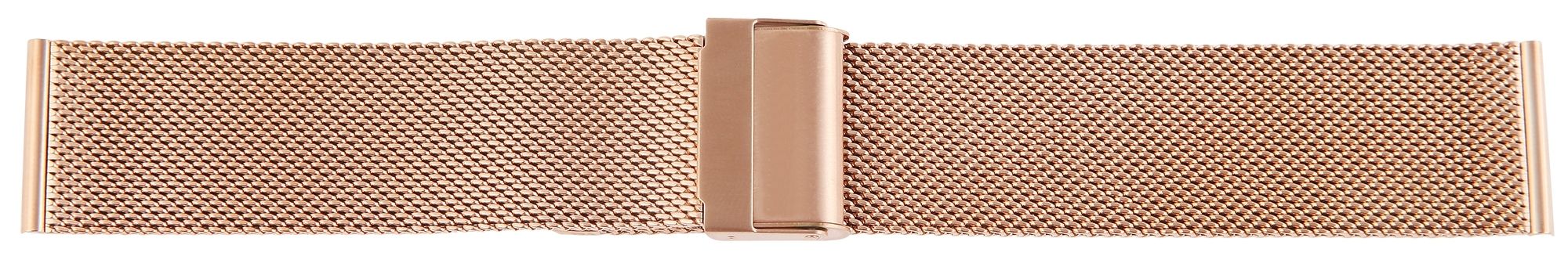 Edelstahl-Milanesearmband, roségoldfarben, 24 mm
