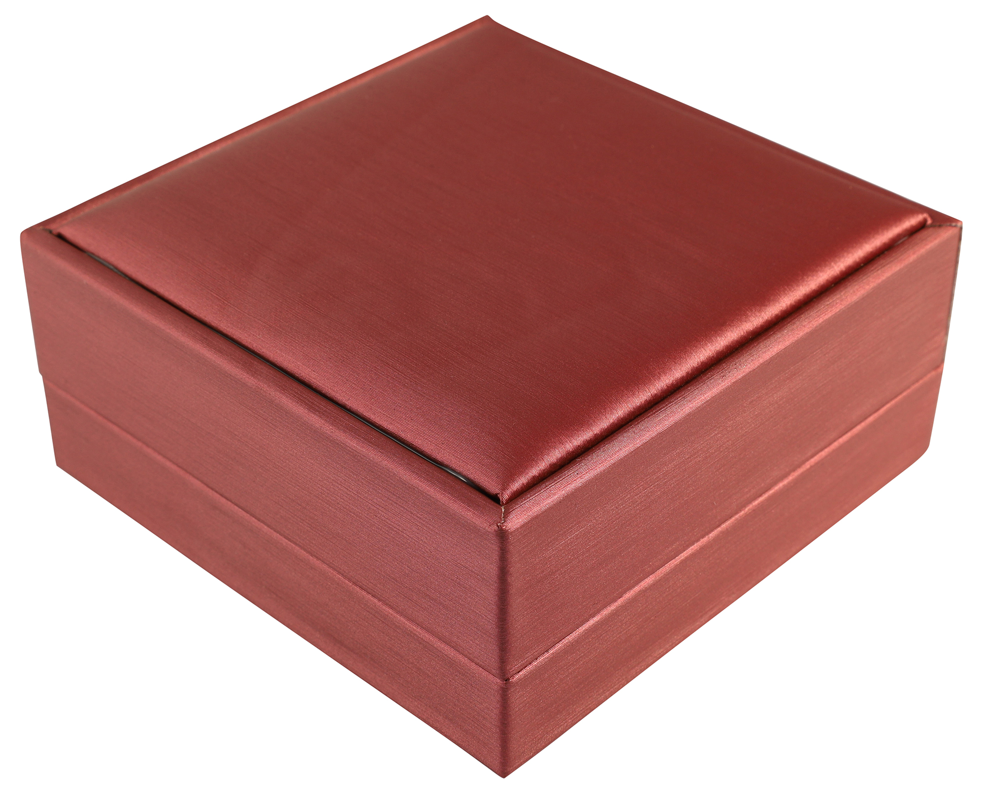 Schmuckbox (Kette) 9 x 9 cm, Kunststoff, rot, VE10