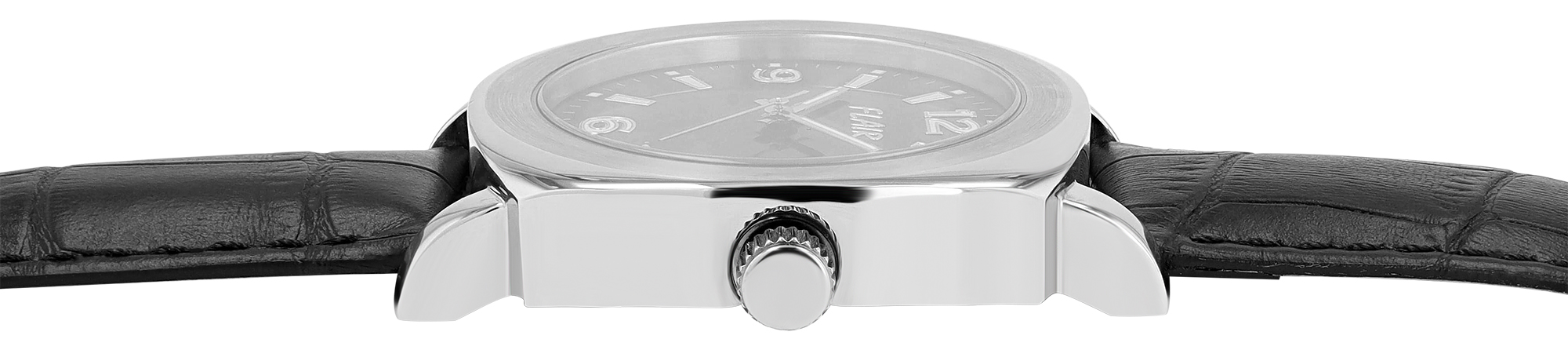 Flair Herrenuhr mit Echtlederarmband (Kroko-Optik)