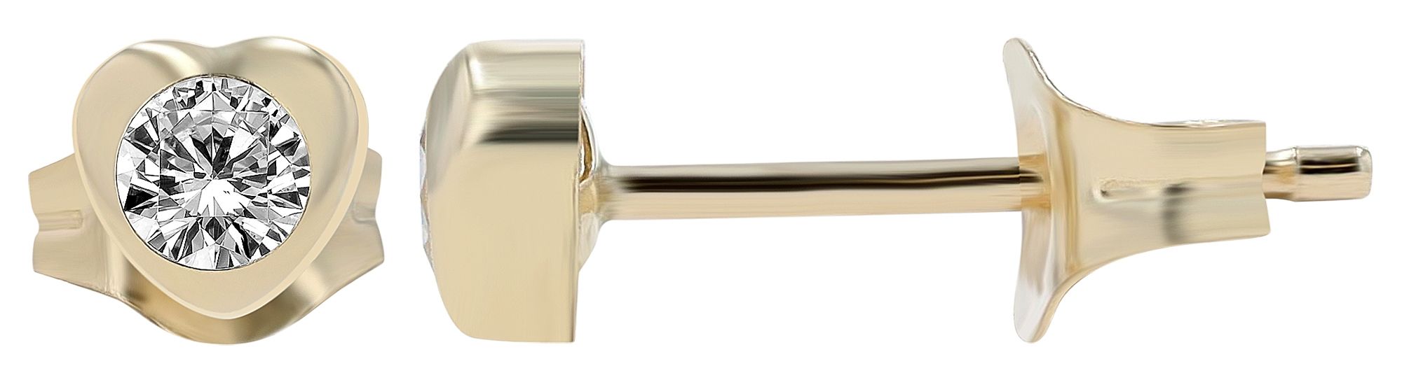 333er Gold Ohrstecker, Gelbgold, 8 Karat