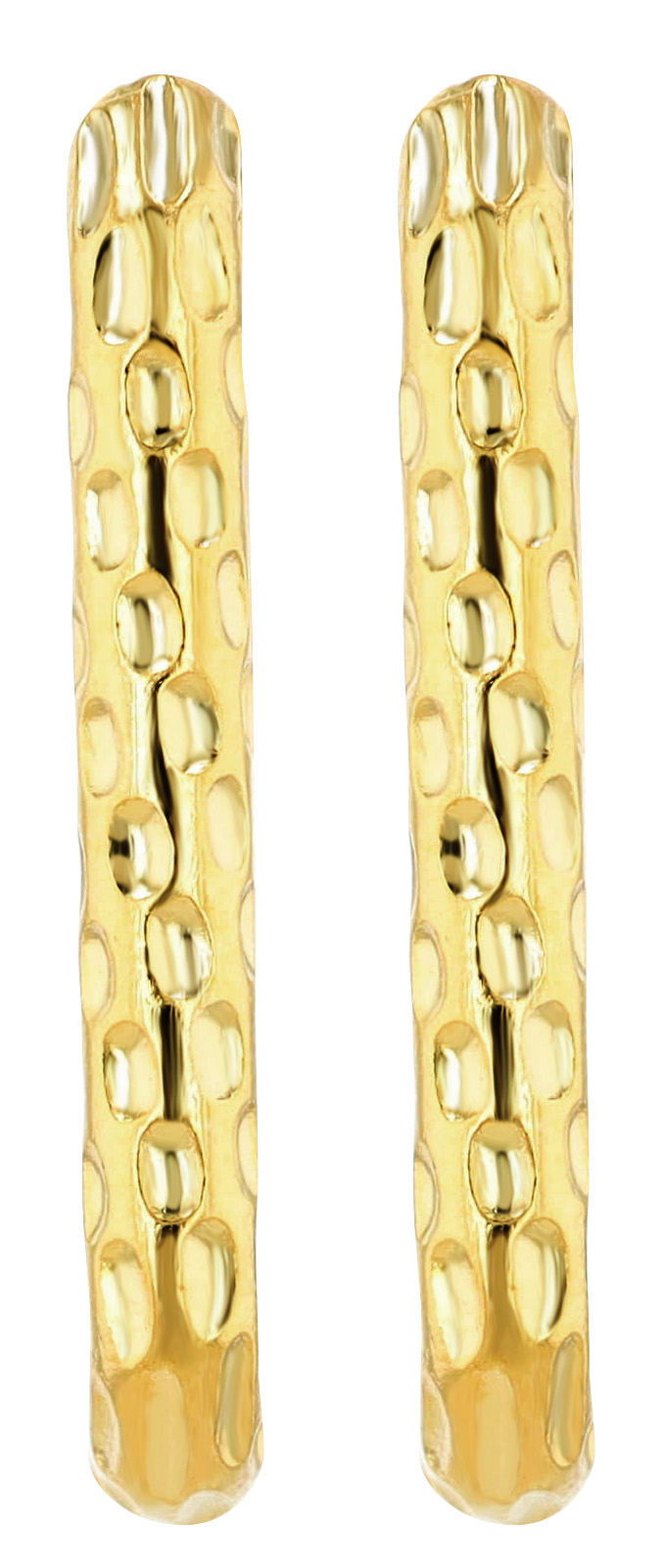 "Medea" - U-Form Creole aus Edelstahl, goldfarben