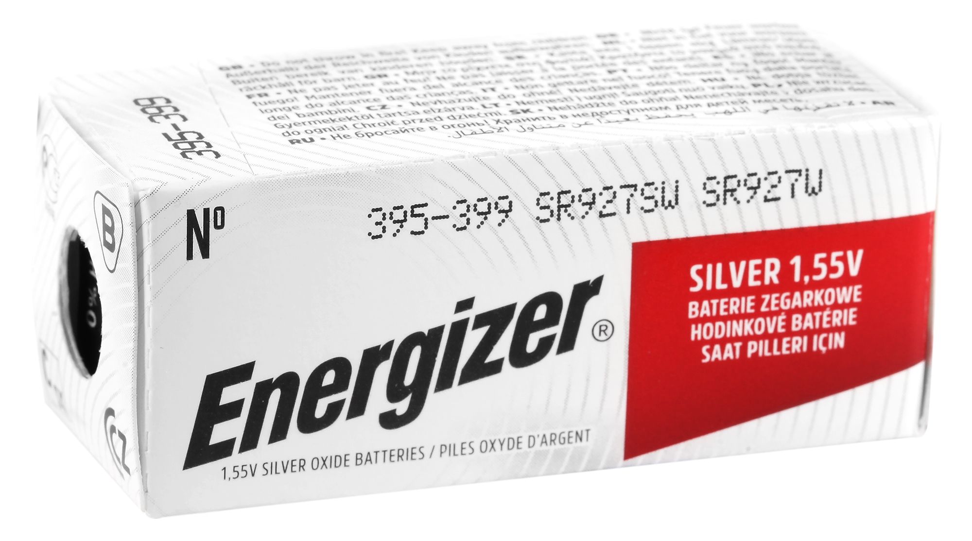 Energizer 395/399 Knopfzellen (10er-Pack) – 0% Quecksilber, 1,55V Silberoxid-Batterien