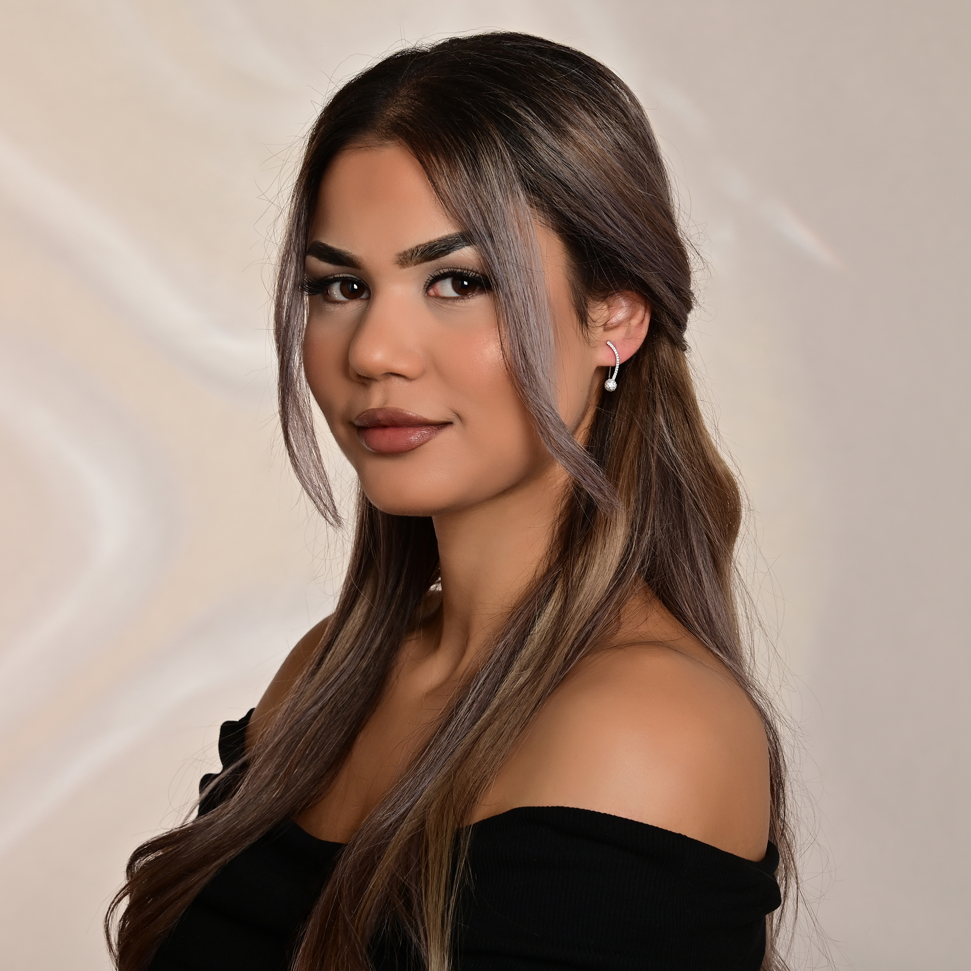 "Aleyna" 925/- Echt Silber Ohrhänger mit Hackenverschluss, Zirkonia, silberfarben rhodiniert