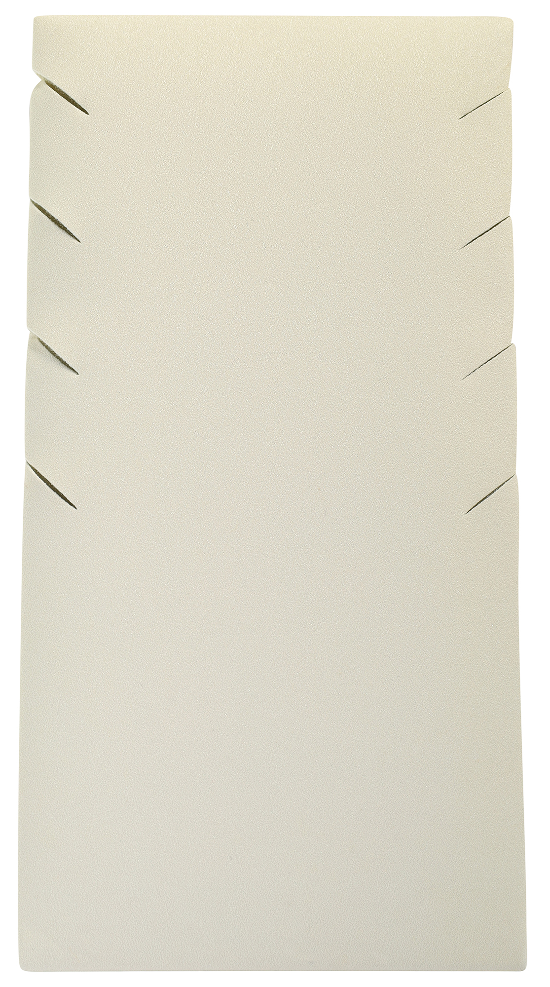 Aufsteller für 4 Ketten (Dekoserie Soft), PU-bezogen, 13,5 cm, weiß